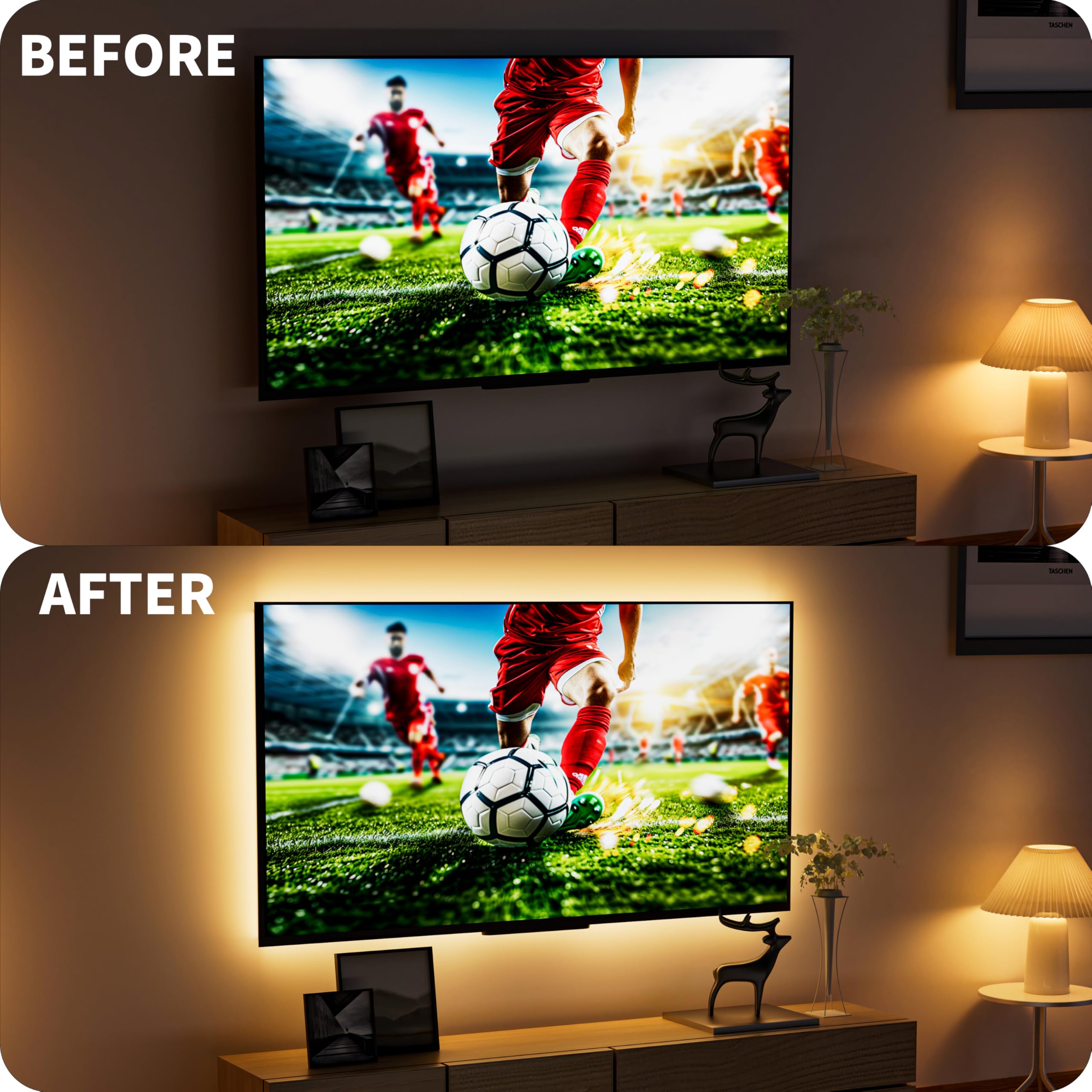 Pautix Cob Led Strip Light 5V Usb 6.56Ft/2M 640Leds 1200Lm Dimmable Led Strip Light 3000K Warm White Cri90+ Usb Tv Backlight,Fle