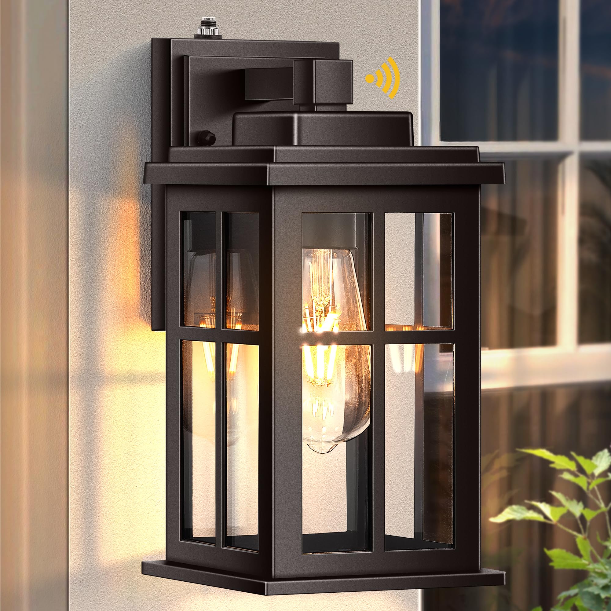 Opaxis Bronze Exterior Lighting Fixtures  Dusk To Dawn Outdoor Lights For House  Outdoor Wall Lights For Garden  Entryway  Doorway  Anti-Rust  Waterproof  E26 Socket