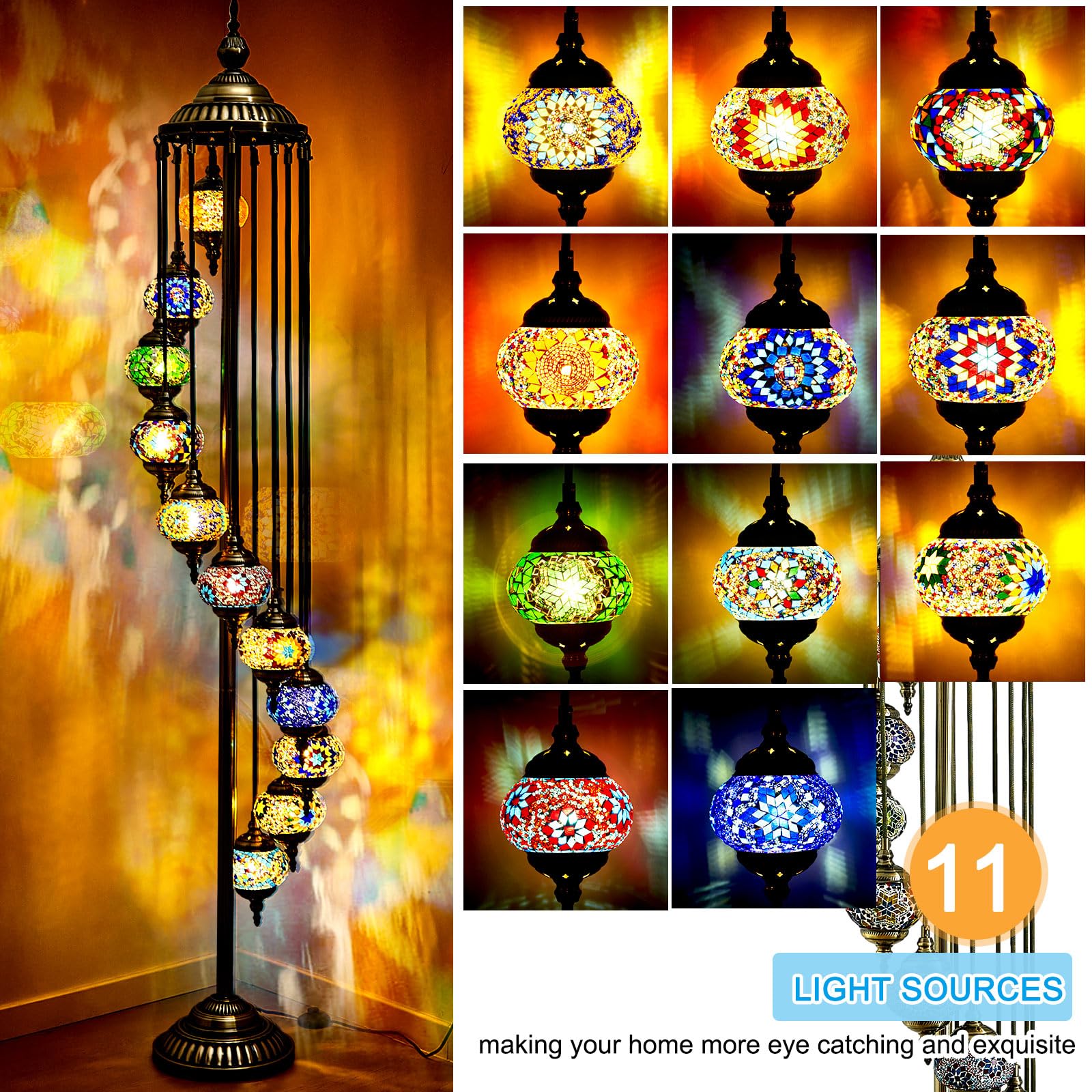 Hortsun Turkish Floor Lamp Moroccan Lamp Floor Lamp Turkish Lamp Globe Floor Lamp Moroccan Floor Lamp For Decorative Home Design