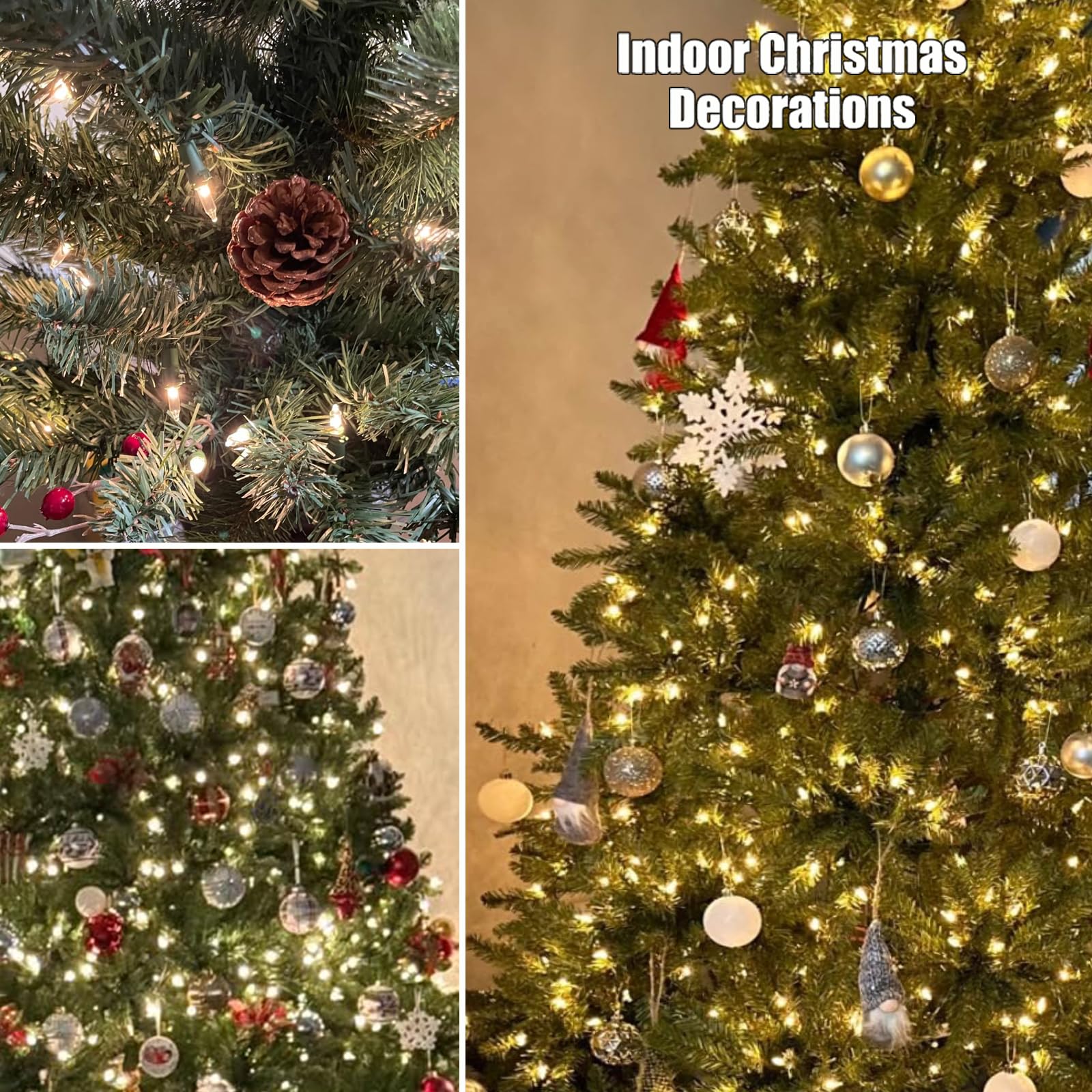 Christmas Lights 100 Count Clear Christmas Tree String Lights With White Wire For Outdoor Indoor Christmas Decorations Wedding Decorations Valentines Day Decor Ul Certified (21Feet)