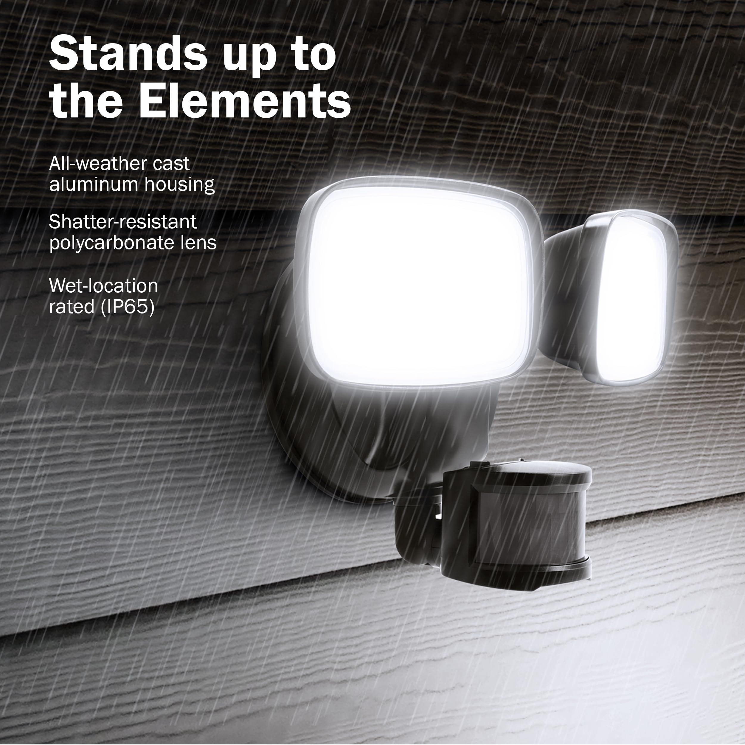 Feit Electric LED Outdoor Flood Light - Motion Sensor, Dusk to Dawn, 2000 Lumen, 9 in., Bronze, Model S9DFL/850/MOT/BZ