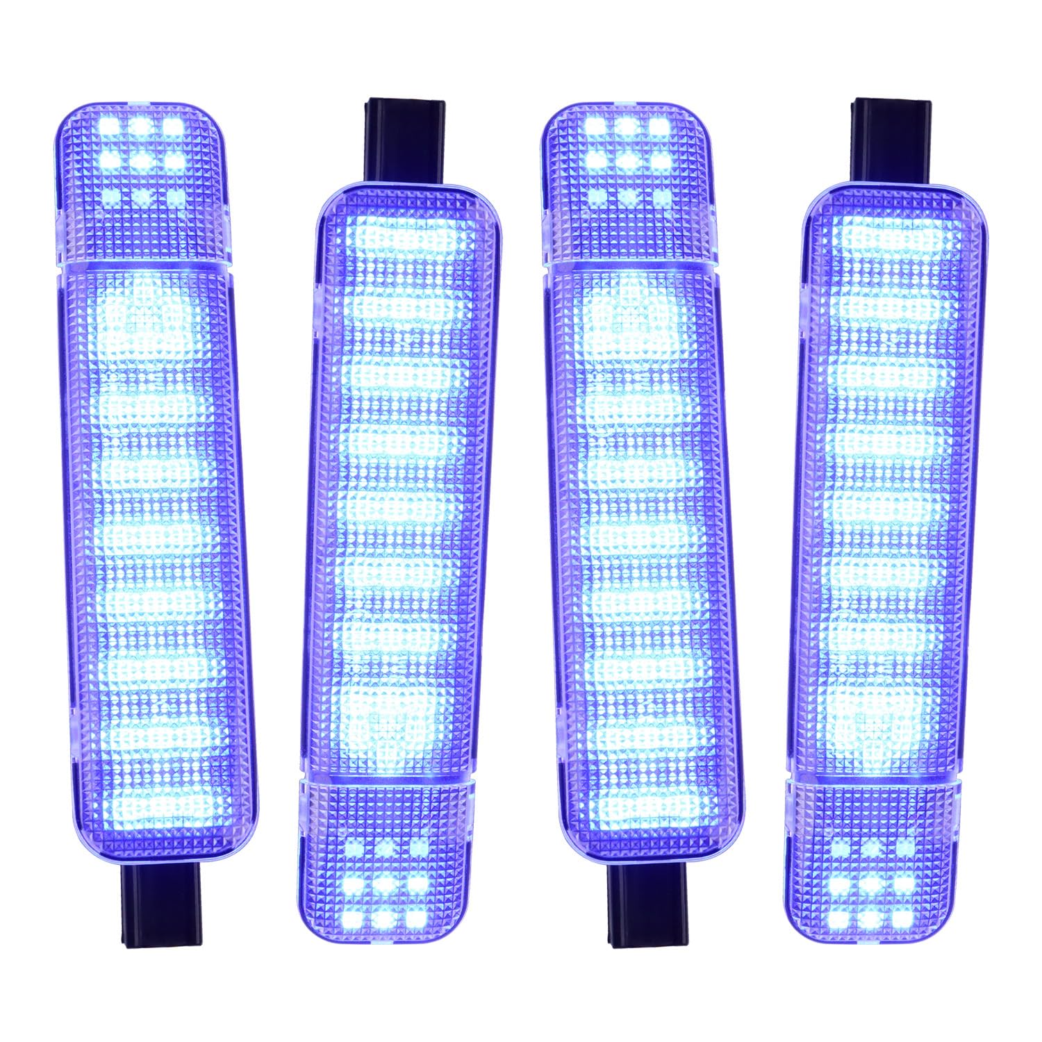 Afeisol Led Side Door Panel Lights Courtesy Light Fit For Chevy Sierra Gmc C/K  Yukon Silverado 1500 2500 3500 Avalanche  Suburban  Hum-Mer H2 4Pcs Car Interior Doors Panel Lighting Blue