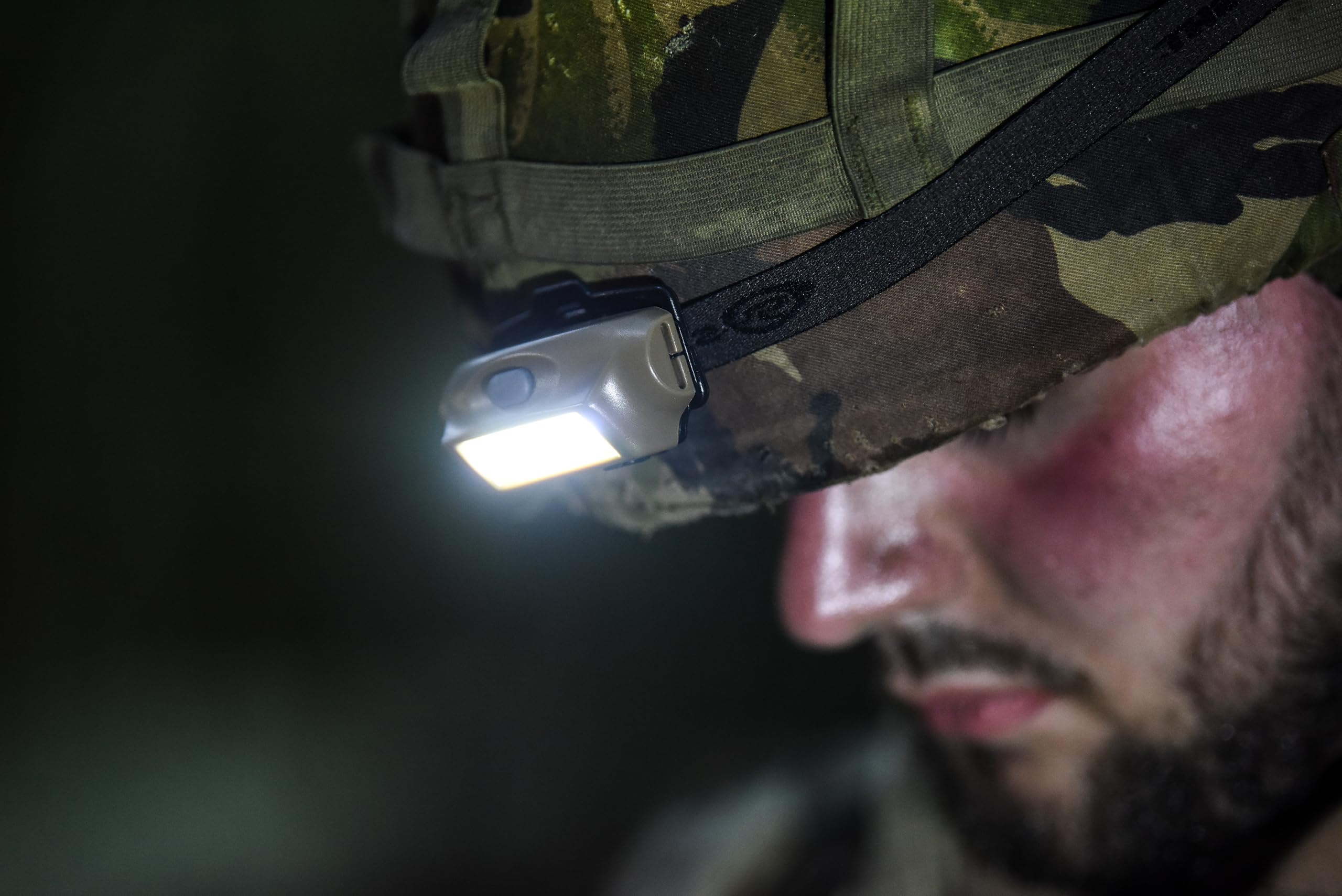 Streamlight 61706 Bandit 180-Lumen Usb Rechargeable Red Led Headlamp With Elastic Head Strap, Clip, And Usb Cable, Coyote