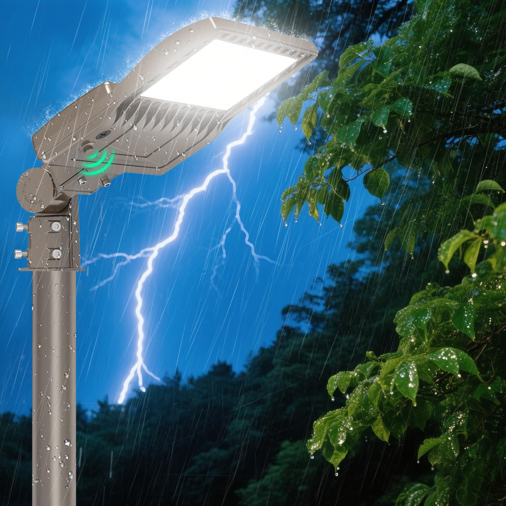 BBESTLED 240W LED Parking Lot Light with Photocell 36000LM ETL Listed LED Shoebox Pole Lights 5000K IP65 Waterproof 100-277VAC I