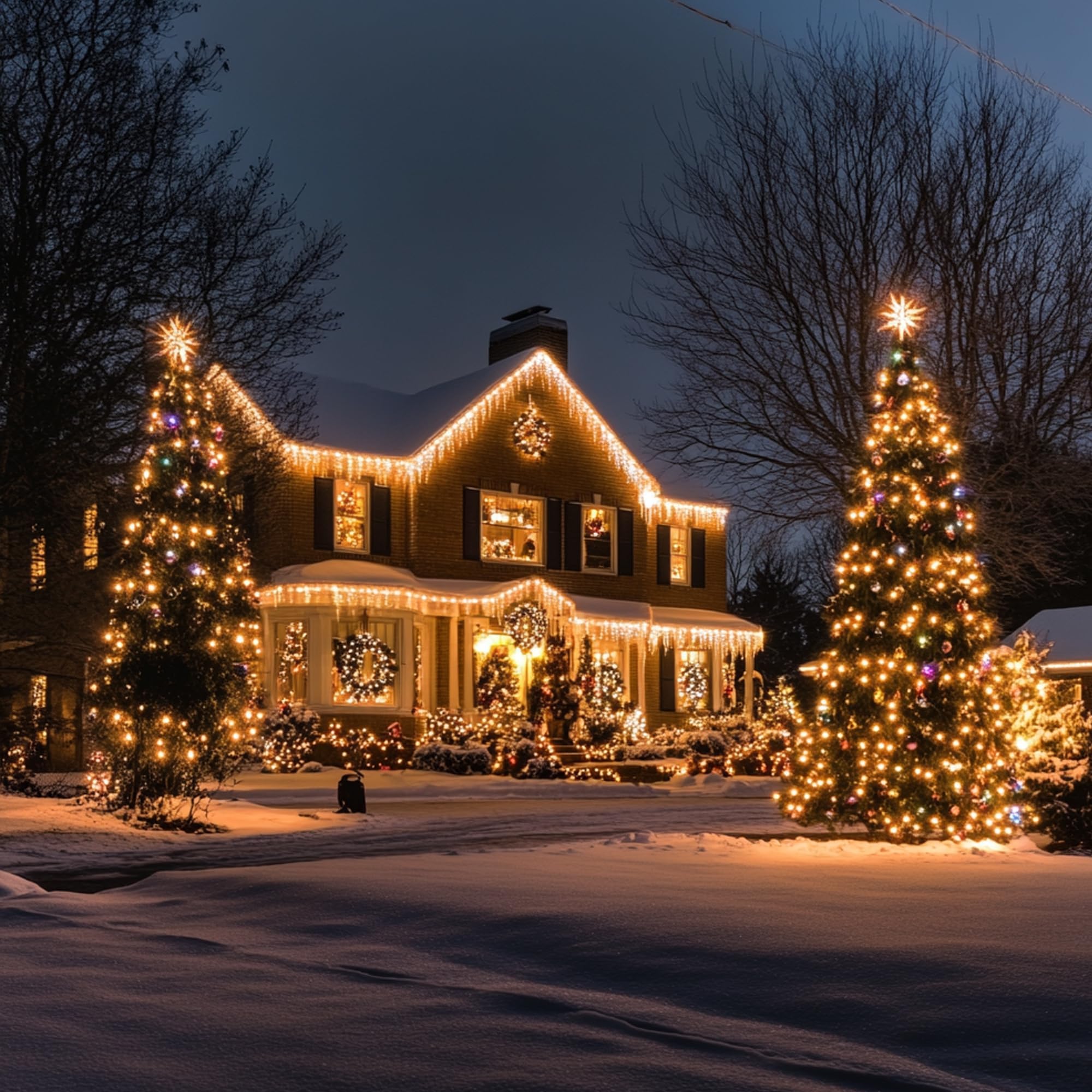 Dazzle Bright Mini String Lights, 2 Pack Warm White, 60FT, 300 Count, Incandescent, Waterproof, Model ZF-150-3/SB