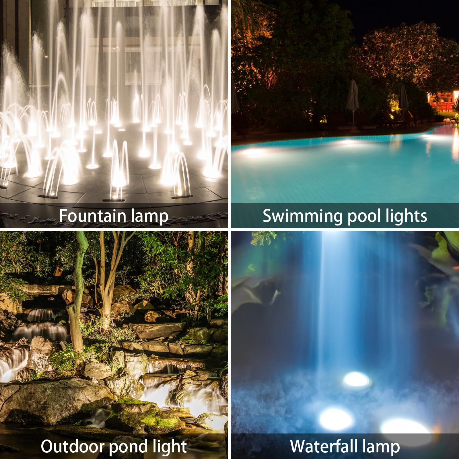 Aveki Solar Led Landscape Spotlight, Waterproof 6 Leds, Adjustable Angle, Auto On/Off For Outdoor Use