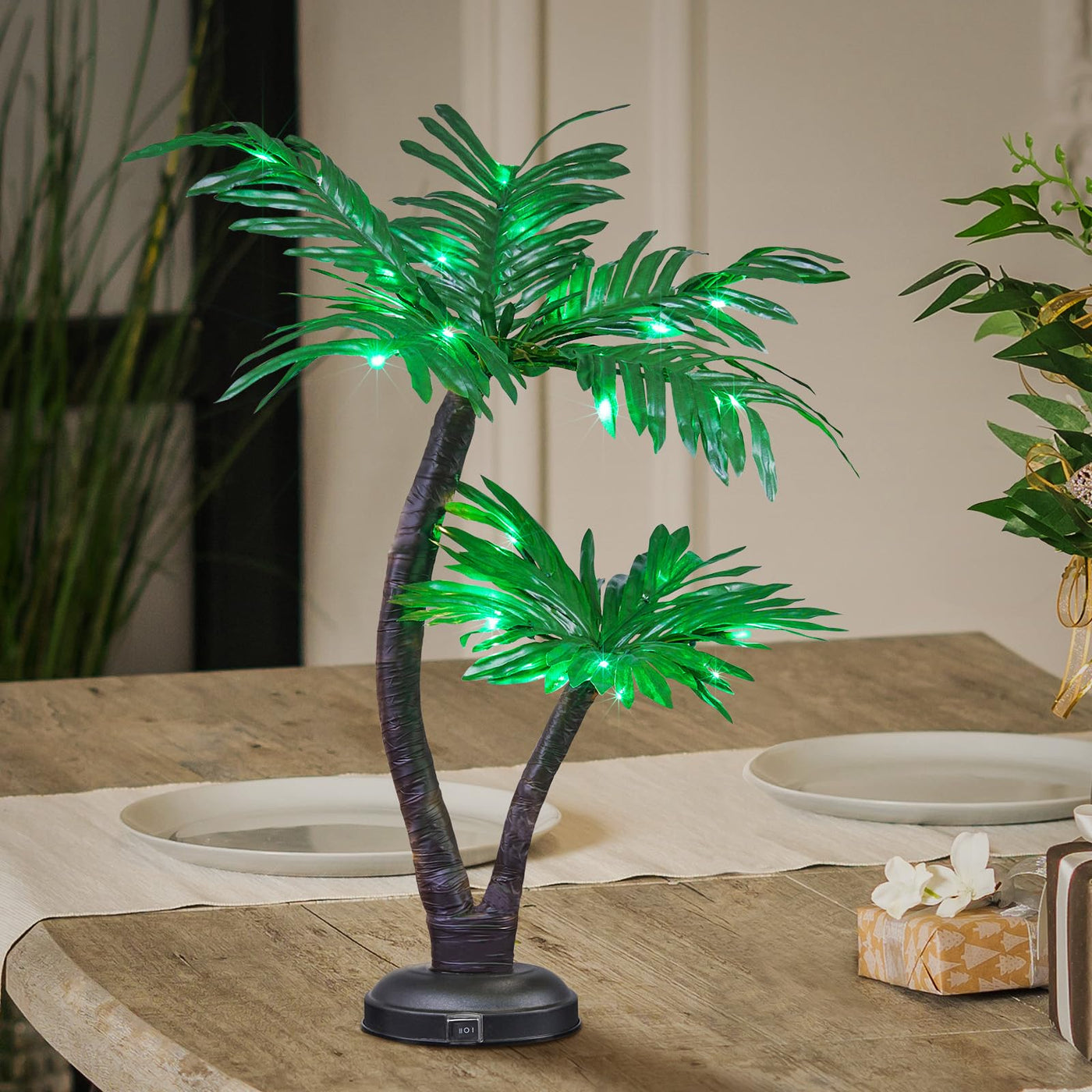 date tree bonsai Lightshare Lighted Palm Tree, Large