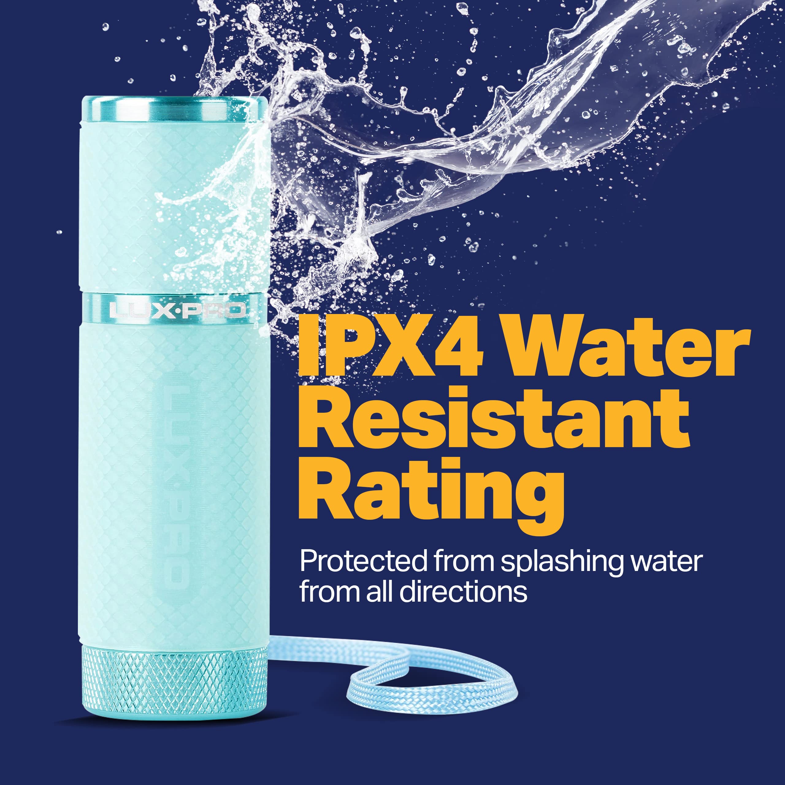 Luxpro Lp395 Gels Glow-In-The-Dark Led Flashlight (Purple, Blue, Teal)