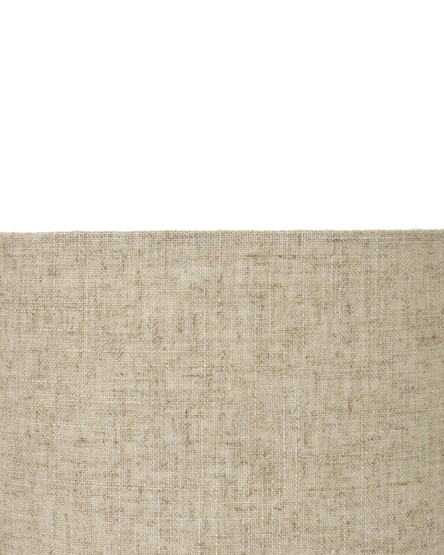 Urbanest 10 Linen Drum Lamp Shade - Natural Flax, Spider-Fitter, Perfect for Modern Home Decor