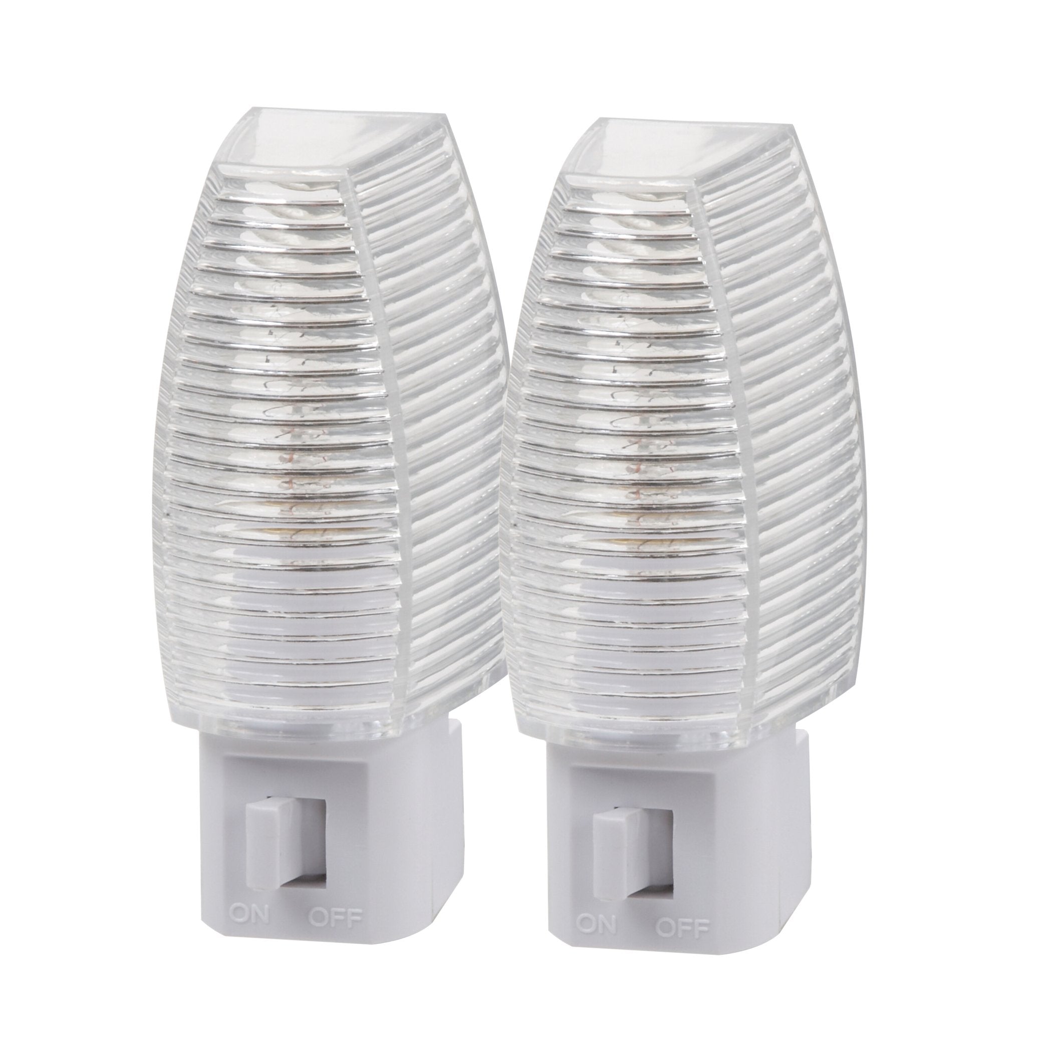 Westek Faceted Manual On/Off Nite Lite, 2-Pack
