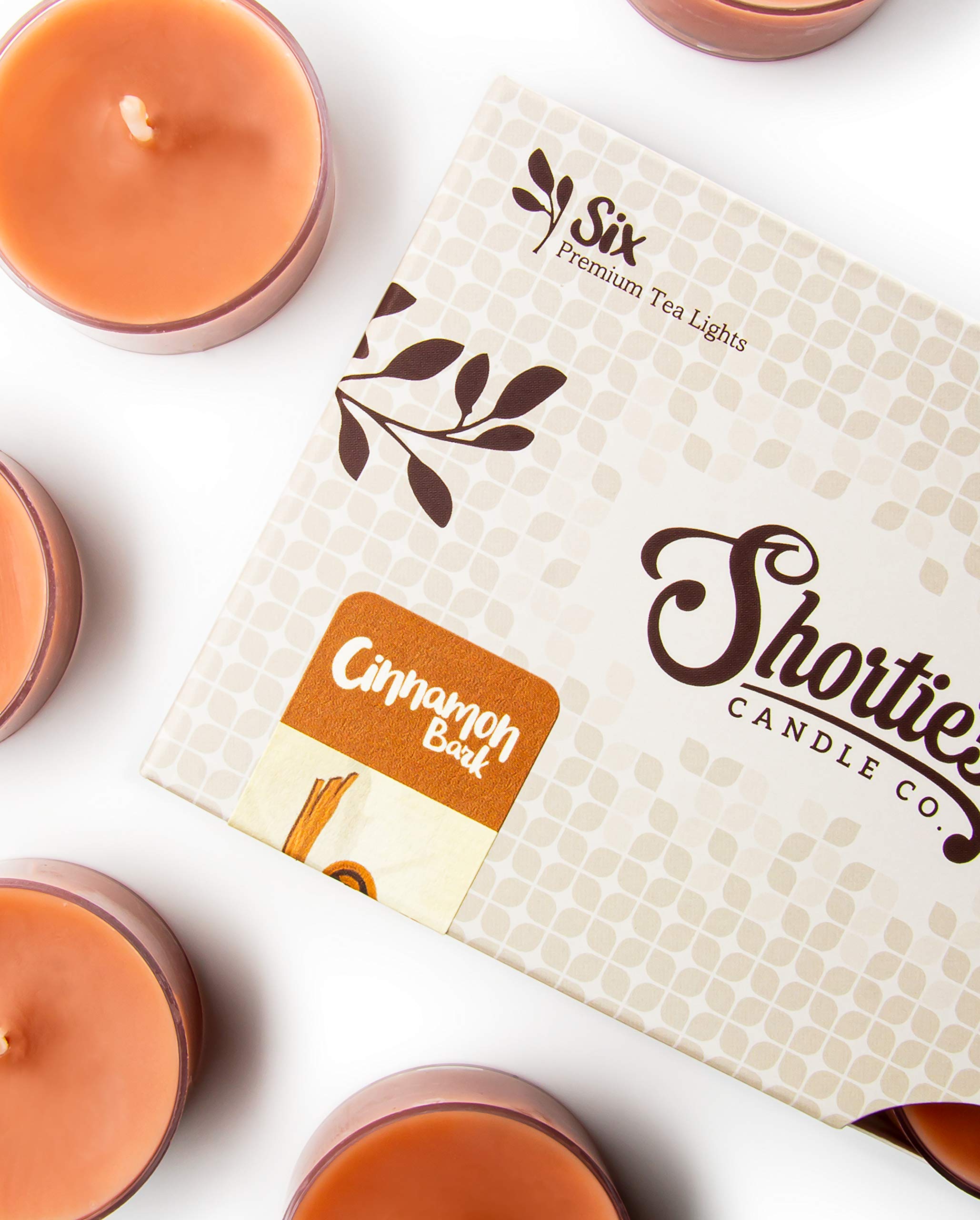 ShortieS Candle Company Bakery enhanced Tealight Candles - 3 Pack, Highly Scented, Paraffin Wax, Chocolate Fudge, Vanilla, Cinnamon, Brown/Beige