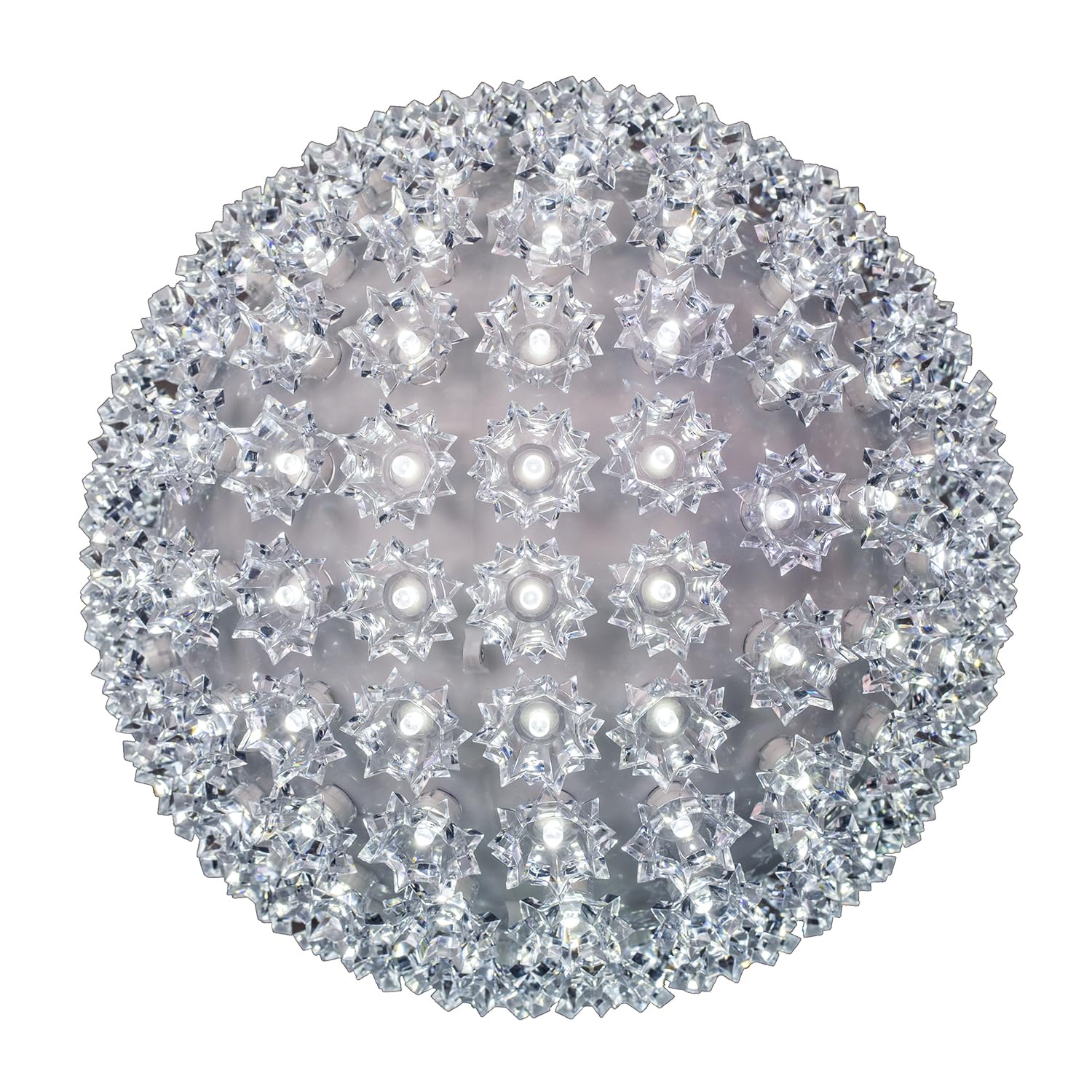 Novelty Lights LED Starlight Sphere 150-Light, 10in, Pure White, Model MRD-50A-2, Extra Large Ornament Ball Light with 5ft Cord