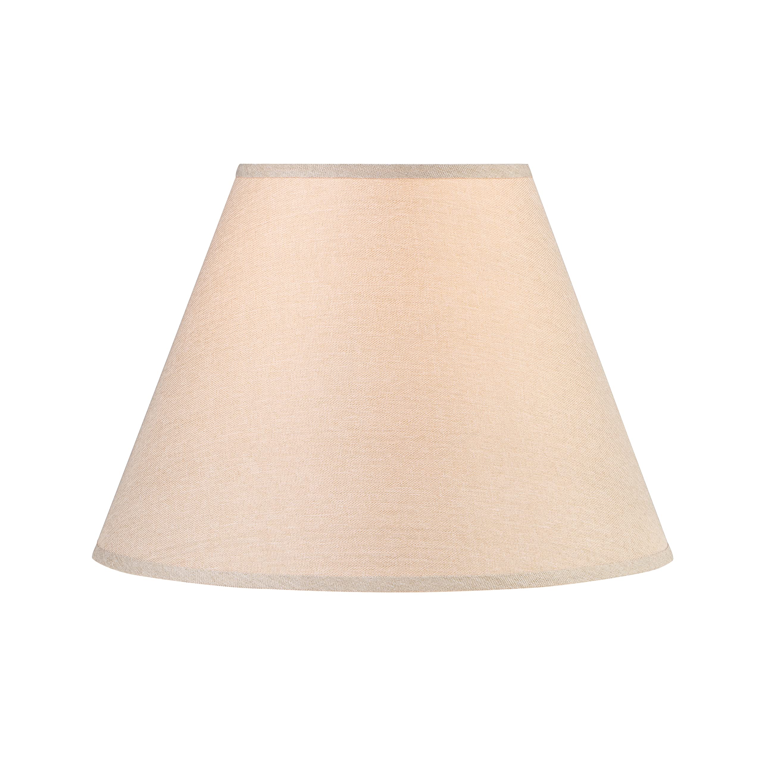 Aspen Creative 32092A, Transitional Empire Shape Spider Construction Lamp Shade In Khaki, 9&quot; Top X 18&quot; Bottom X 13&quot; Slant Height