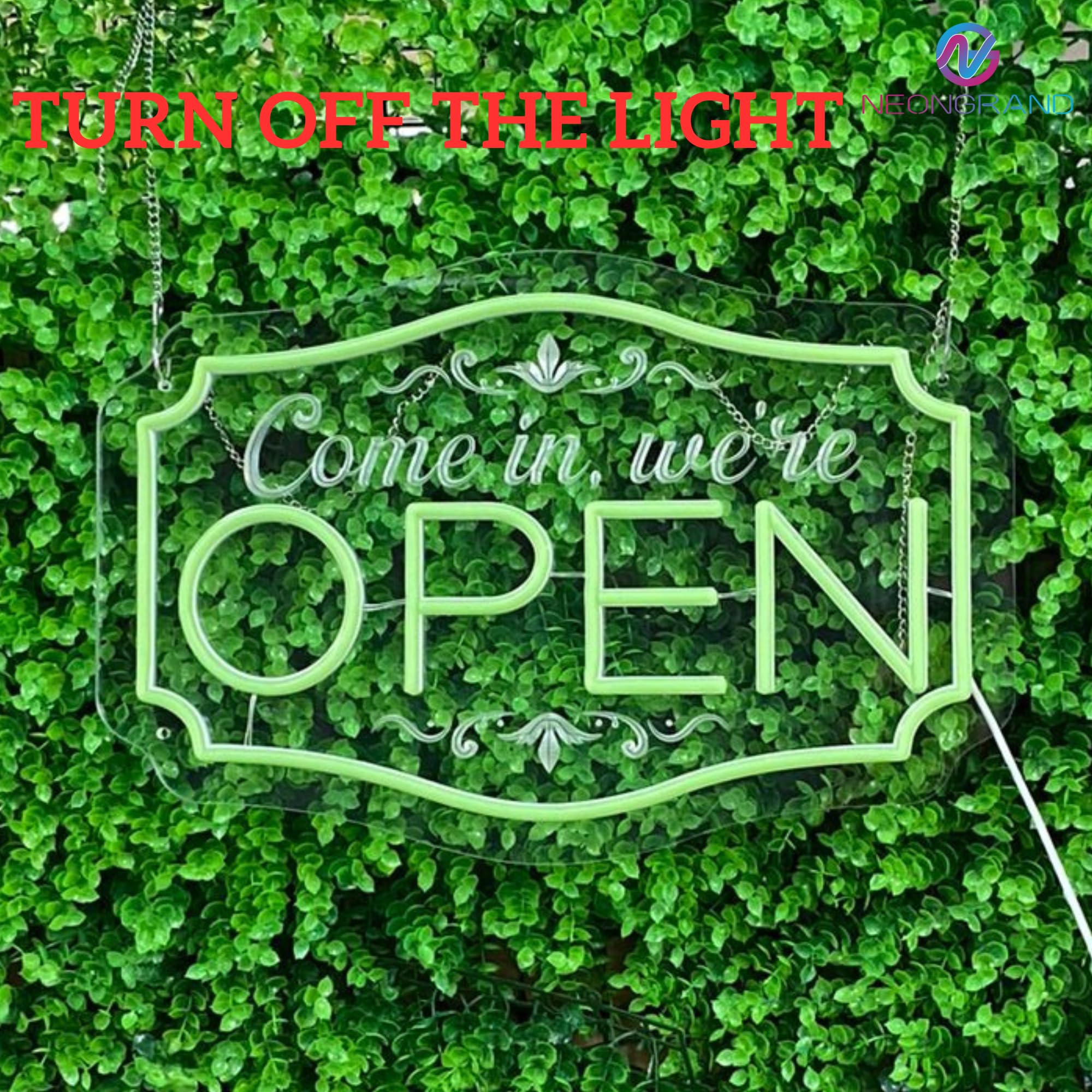 LED Neon Open Sign for Business, Adjustable Brightness Neon Lights for Party Bar Salon Stores Hotel Wall Decor Come in were Ope