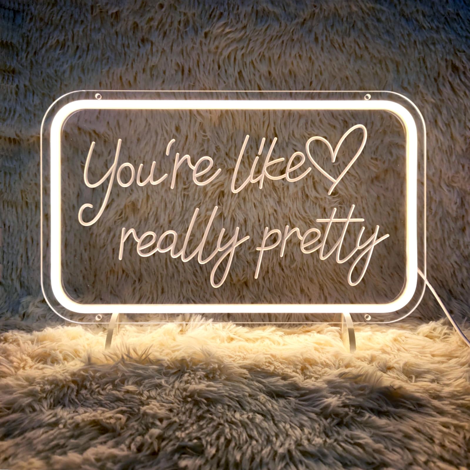 Your Like Really Pretty Neon Signs for Wall Decor, Neon Led Lights Sign for Wedding Party Decorations, Teen Girls Room Decor, Be