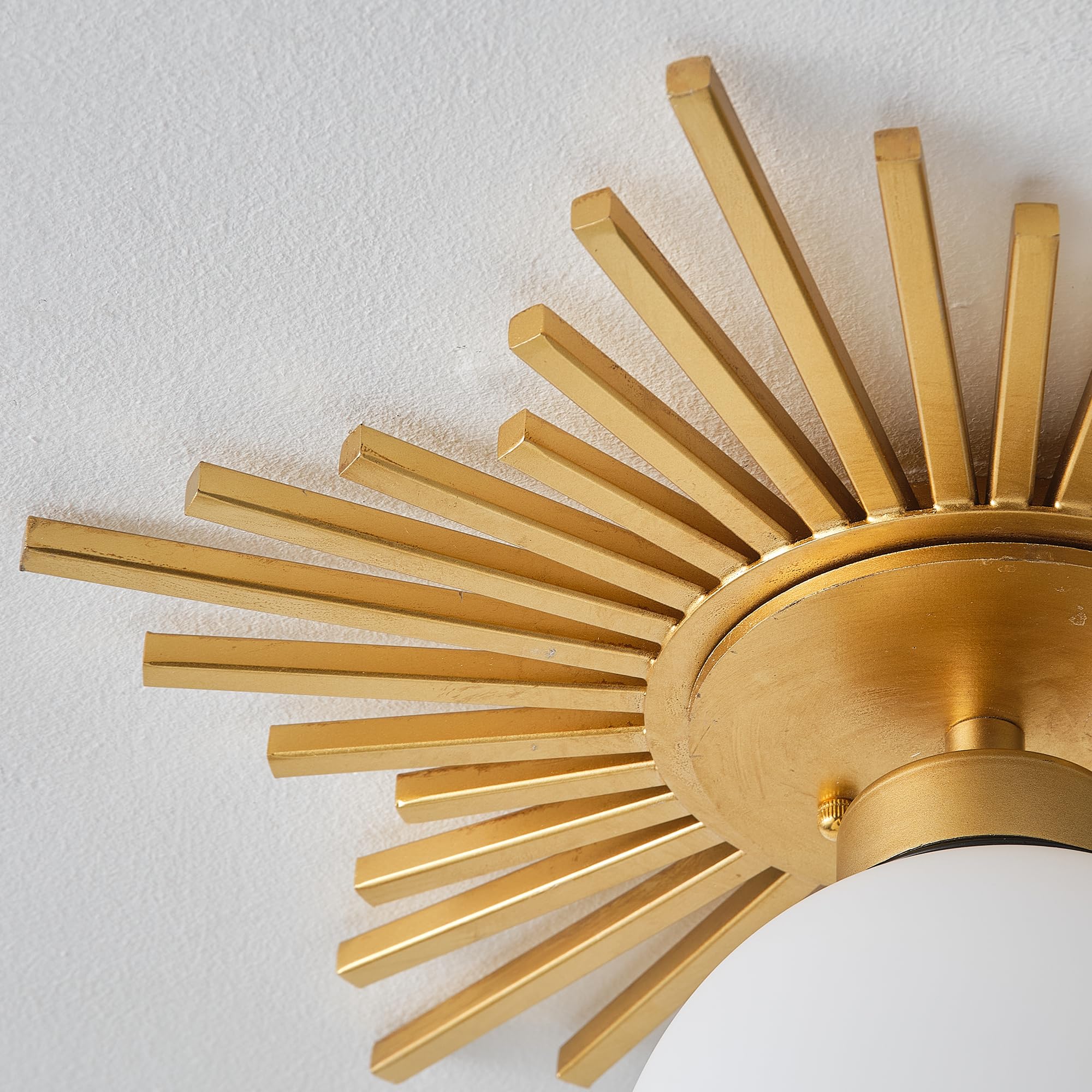 Gold Chandeliers For Dining Room Semi Flush Mount Ceiling Lights Over Table Pendant Lamp For Kitchen Bedroom Entryway Hallway Living Room  E26 Base  Bulb Not Included  18 Inch