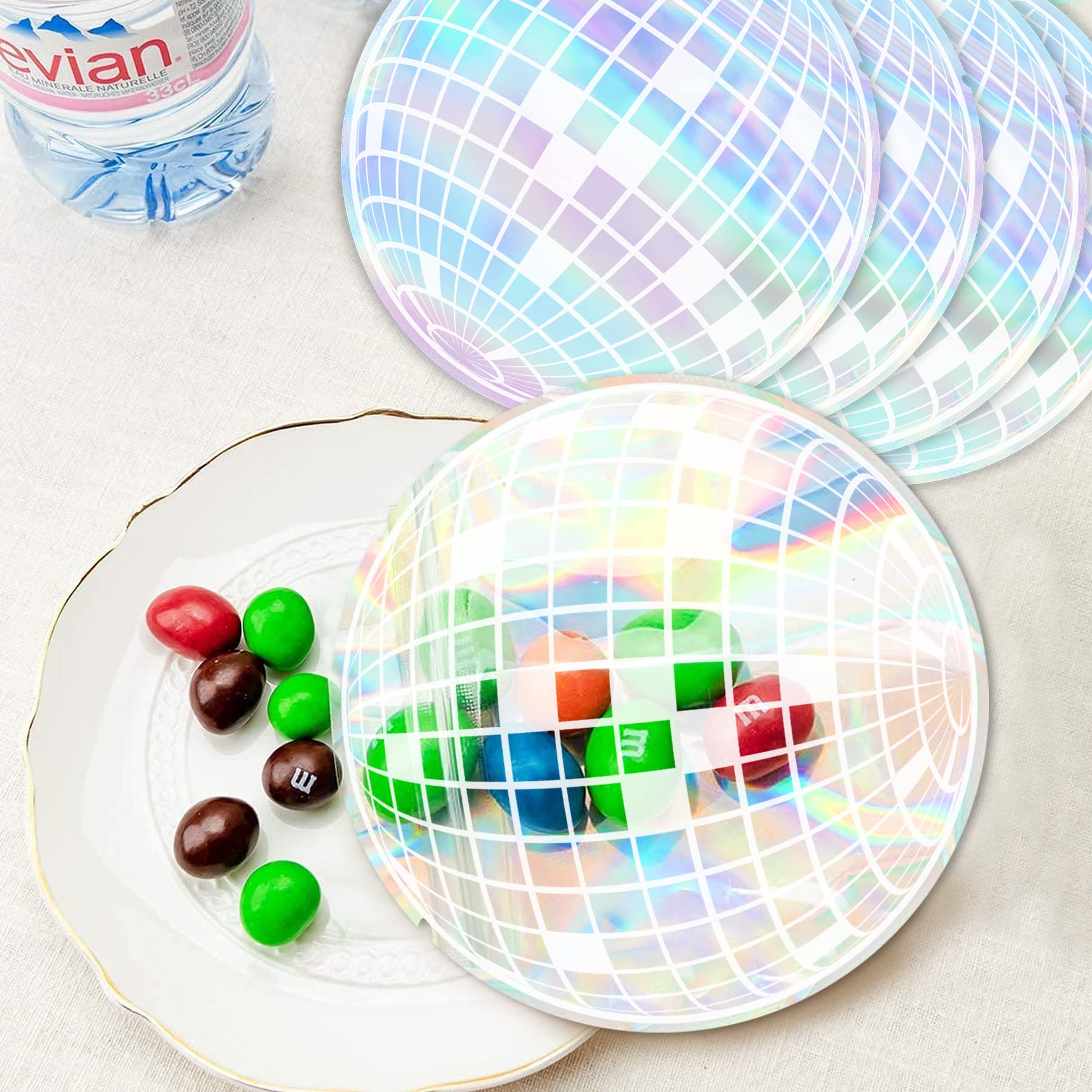 KARAQY Disco Ball Hangover Kit Bags, Medium Size, Blue, Wedding Bachelorette Party Favors and Decorations