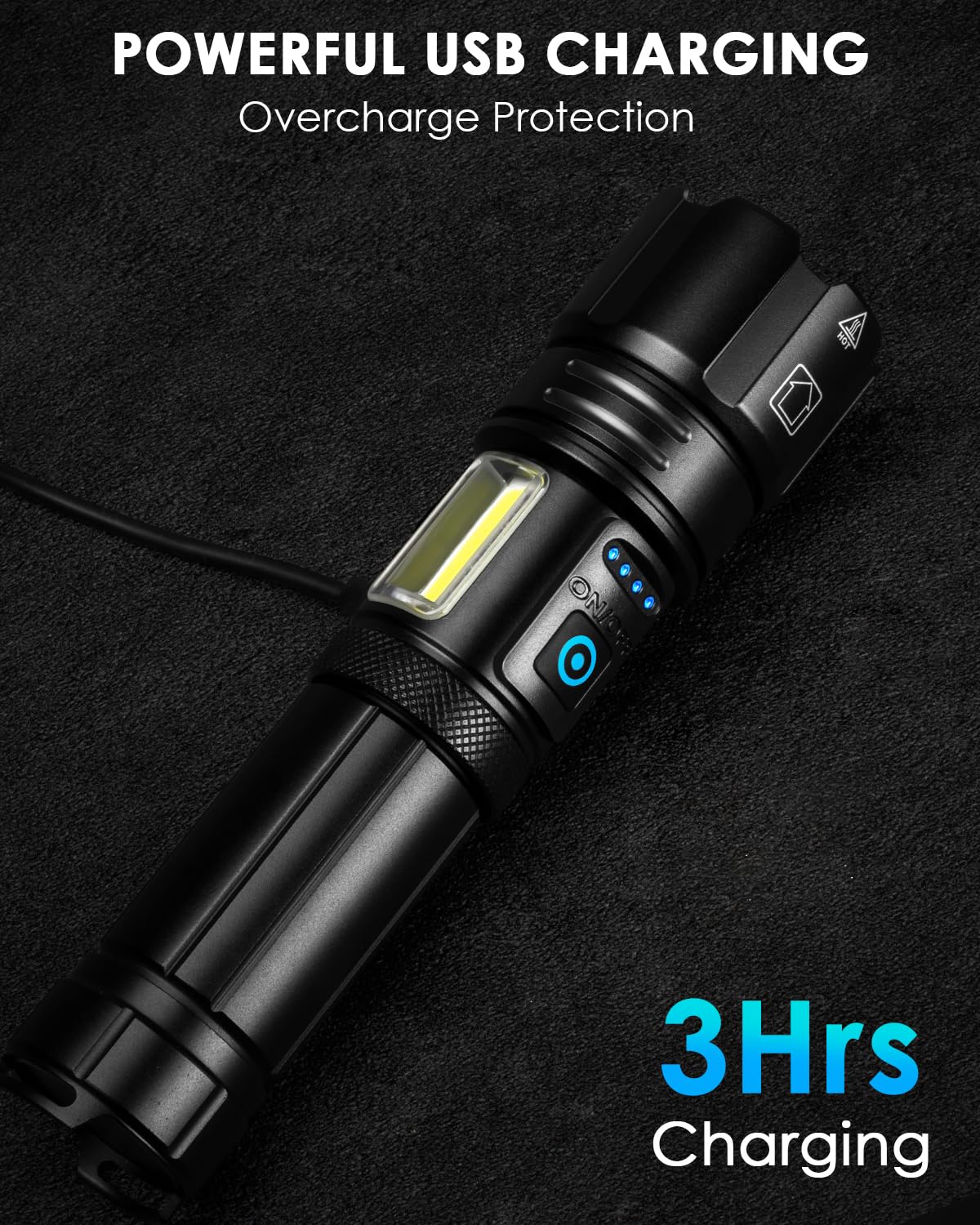 Sigoobal Flashlights High Lumens Rechargeable, 990000 Lumens Bright Flash Light, Powerful Led Flashlights, 15H Runtime, Ipx7 Wat