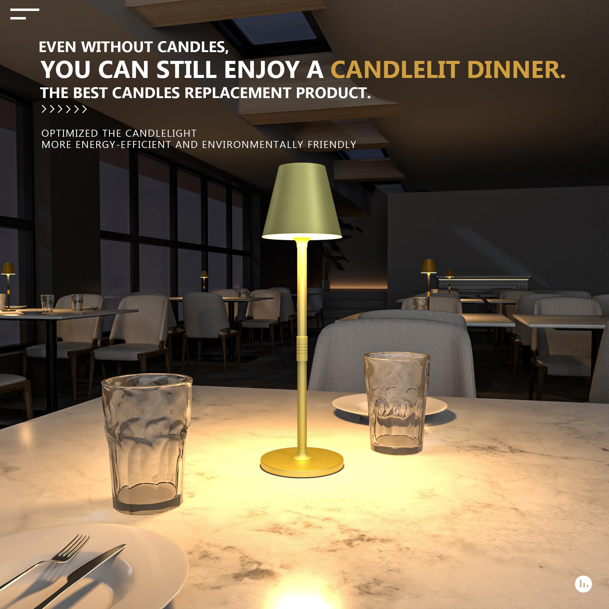 Timjorman Modern Led Cordlesstable Lamp,4000Mah Rechargeable Battery Desk Lamp,3 Level Brightness Night Light, Minimalist Design