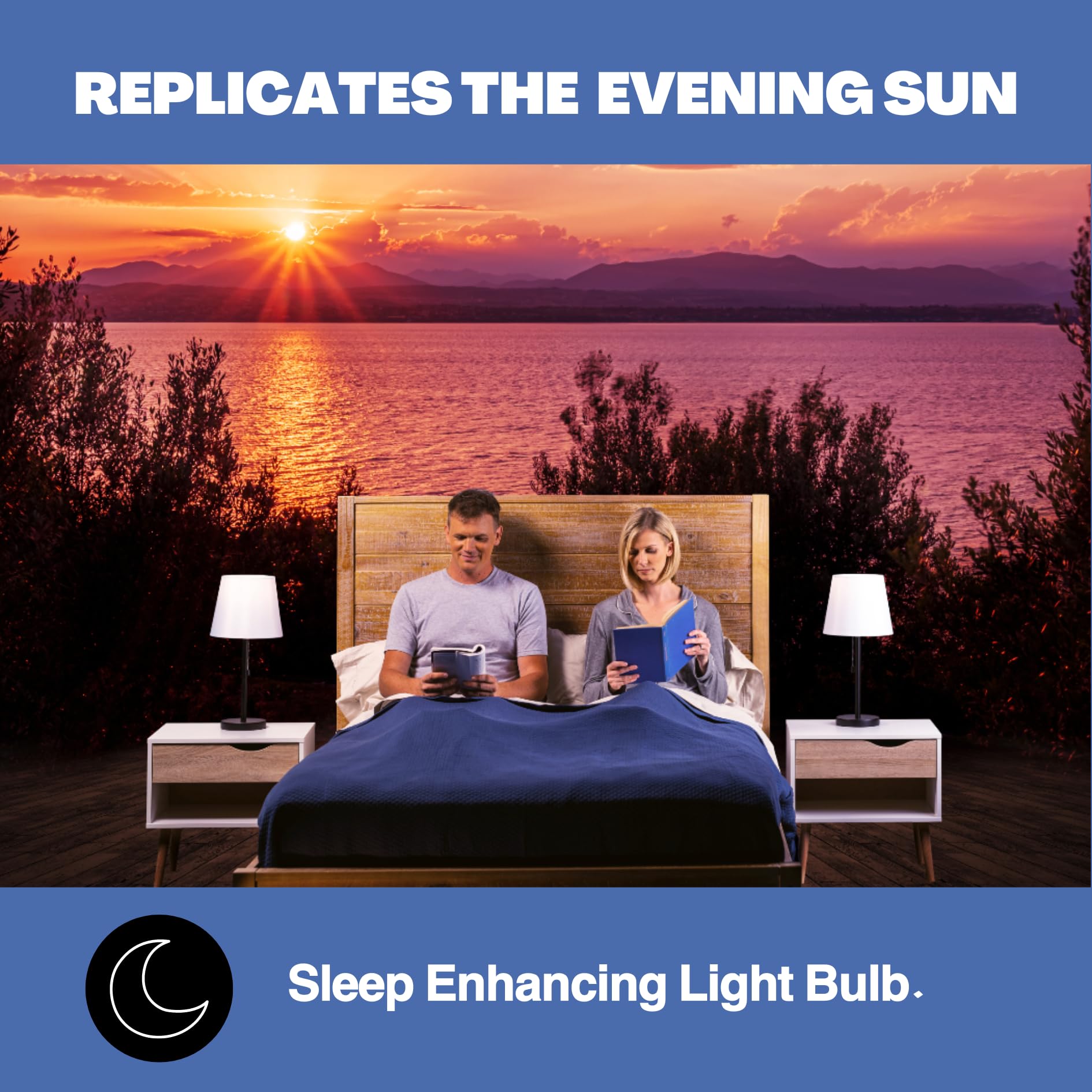 Norbsleep Low Blue Sleep Light Bulb - 9W For Restful Sleep, Natural Melatonin, 1-Pack