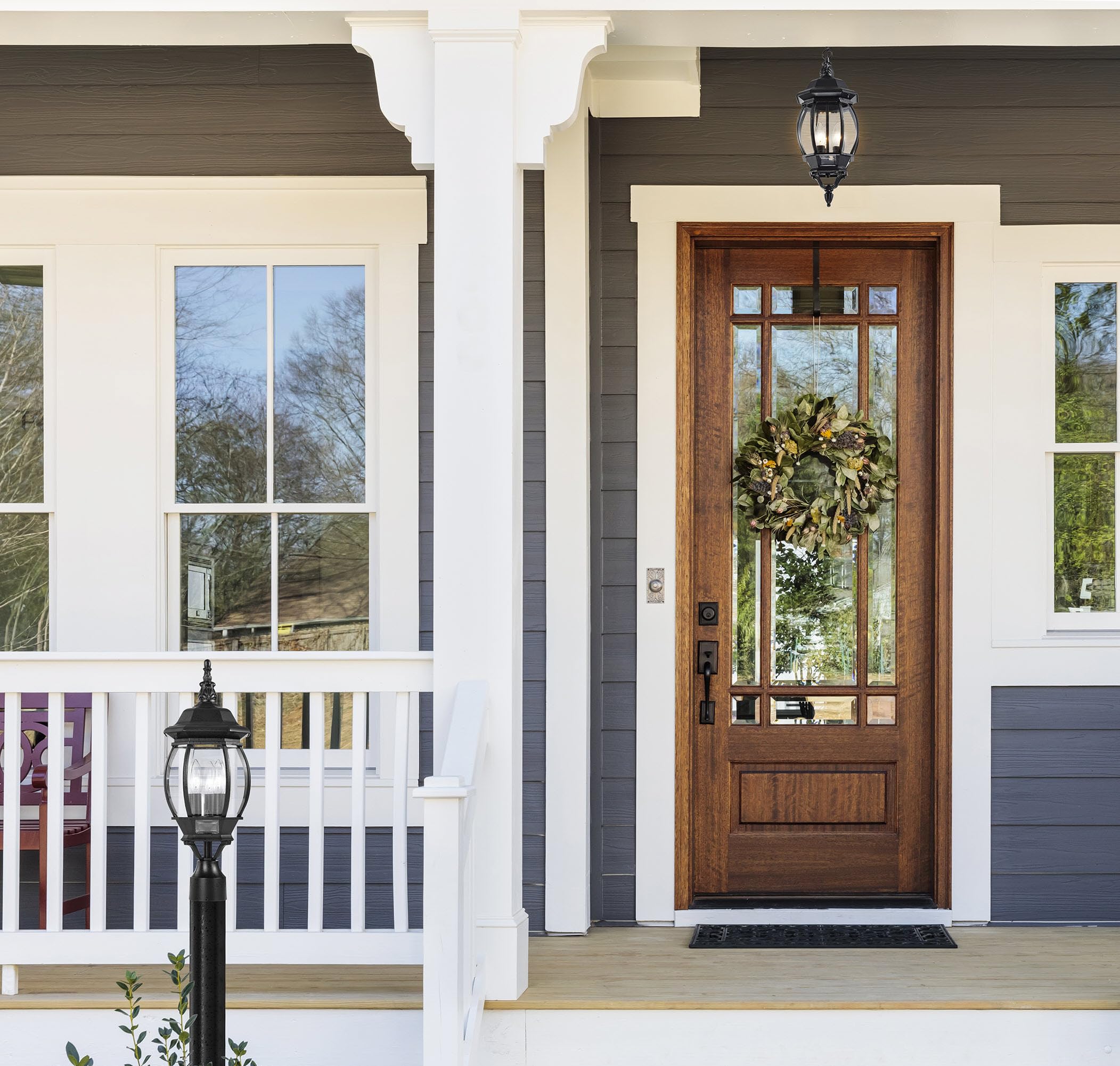 NUVO Central Park 3-Light Outdoor Post Lantern, Black, 60 Watts/120 Volts, 21 x 7.4 Inches - Elegant Exterior Lighting Solution