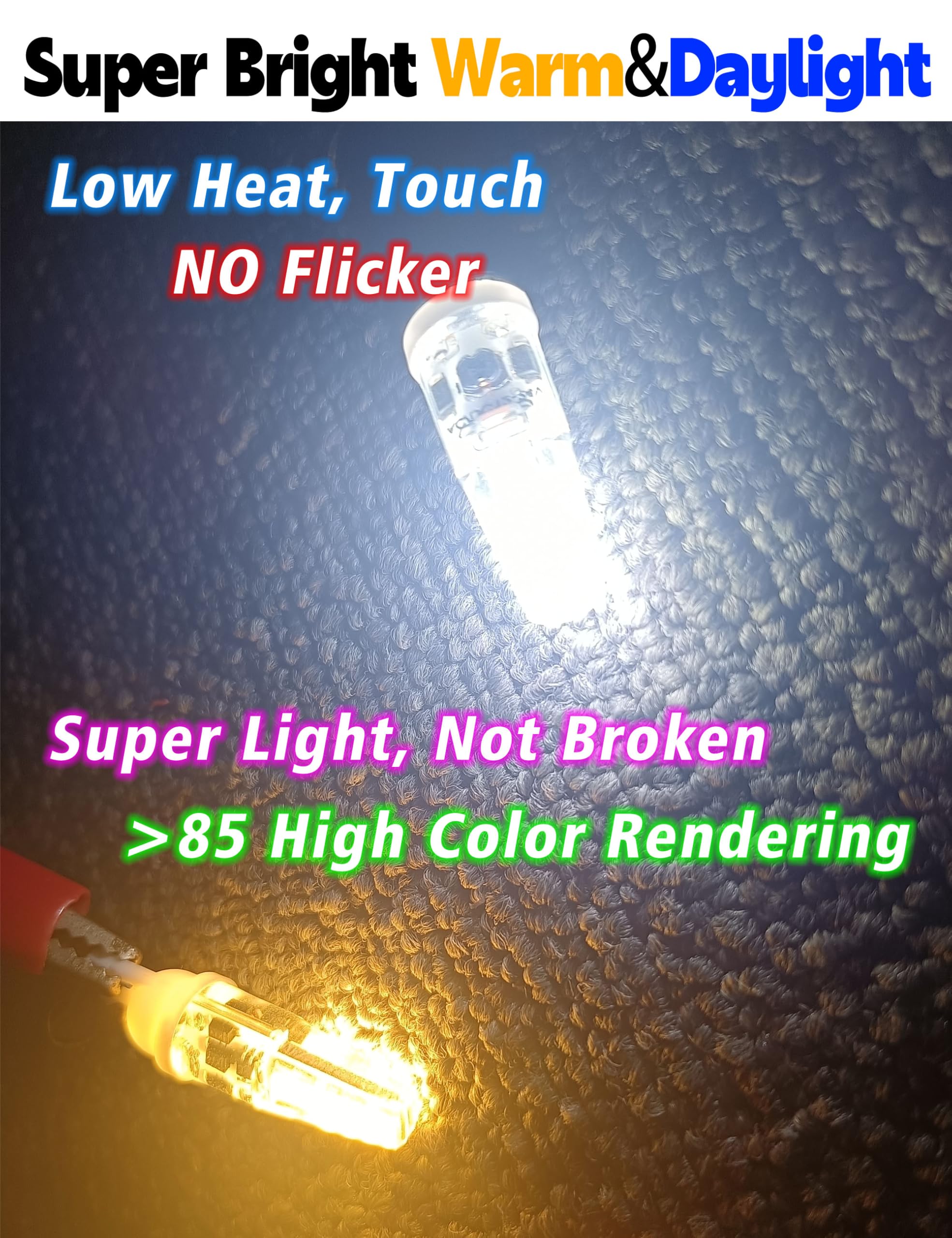 Xyanmc T10 921 922 912 194 168 Led Bulbs Bright White 6000K, 12-24V 300Lm For Rv Camper Trailer Boat Trunk Interior Dome Map Lic