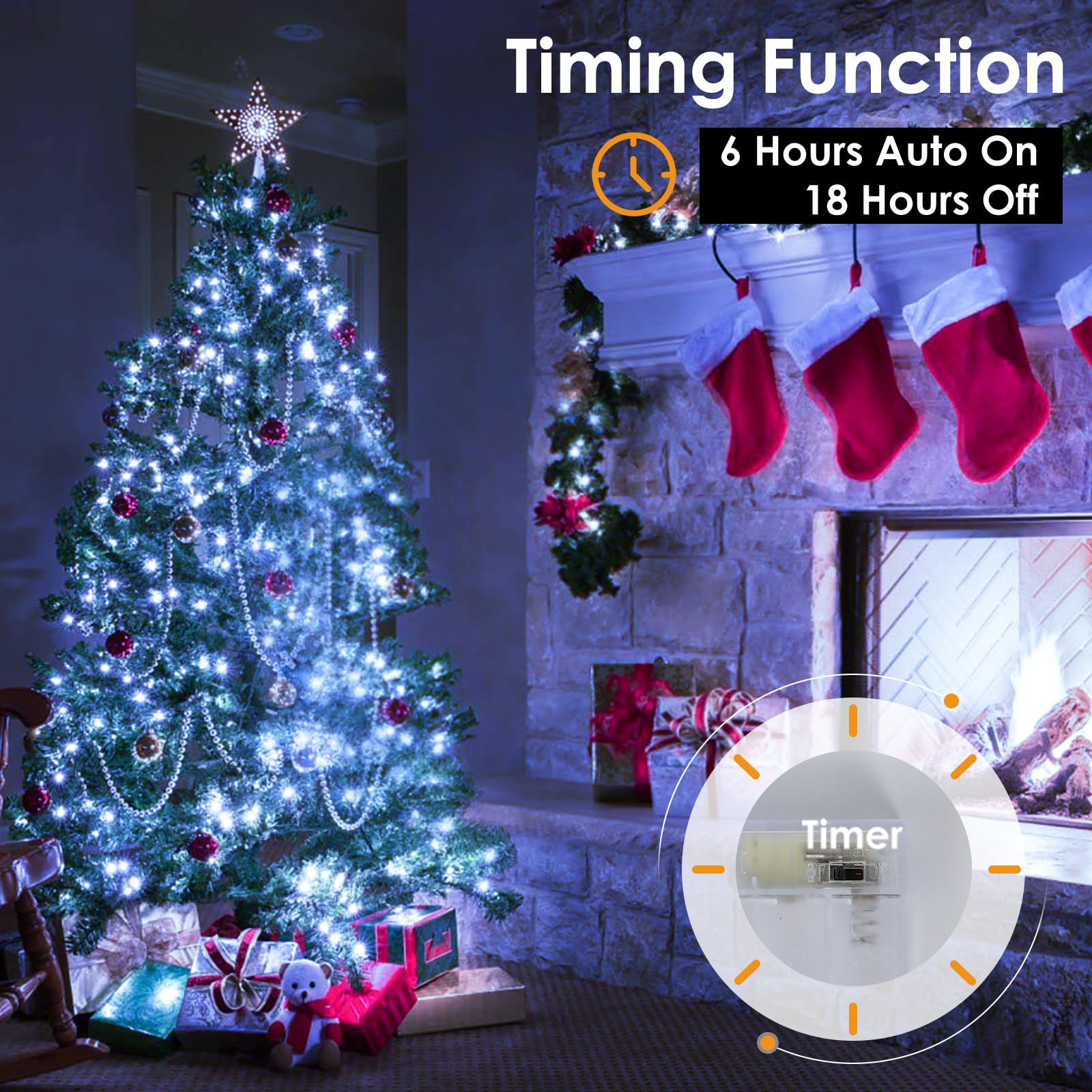 Kolpop 10 Pack Fairy Lights Battery Operated With Timer, 50 Led Mini String Light Battery Powered, Cool White Tiny Christmas Lights For Indoor Wedding Bedroom Party Decorations