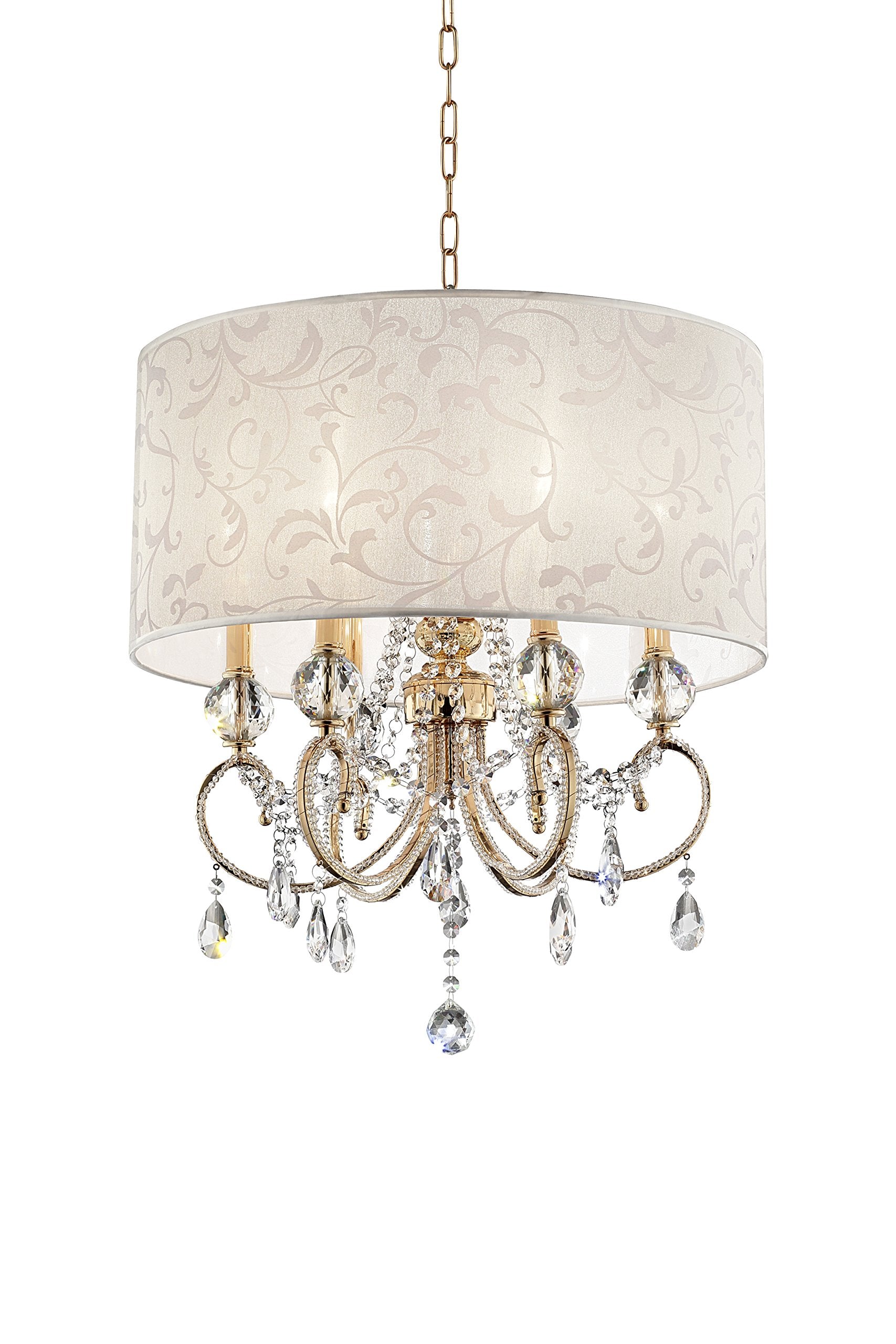 OK Lighting OK-5155H 24.5 H Aurora Ceiling LAMP , Gold