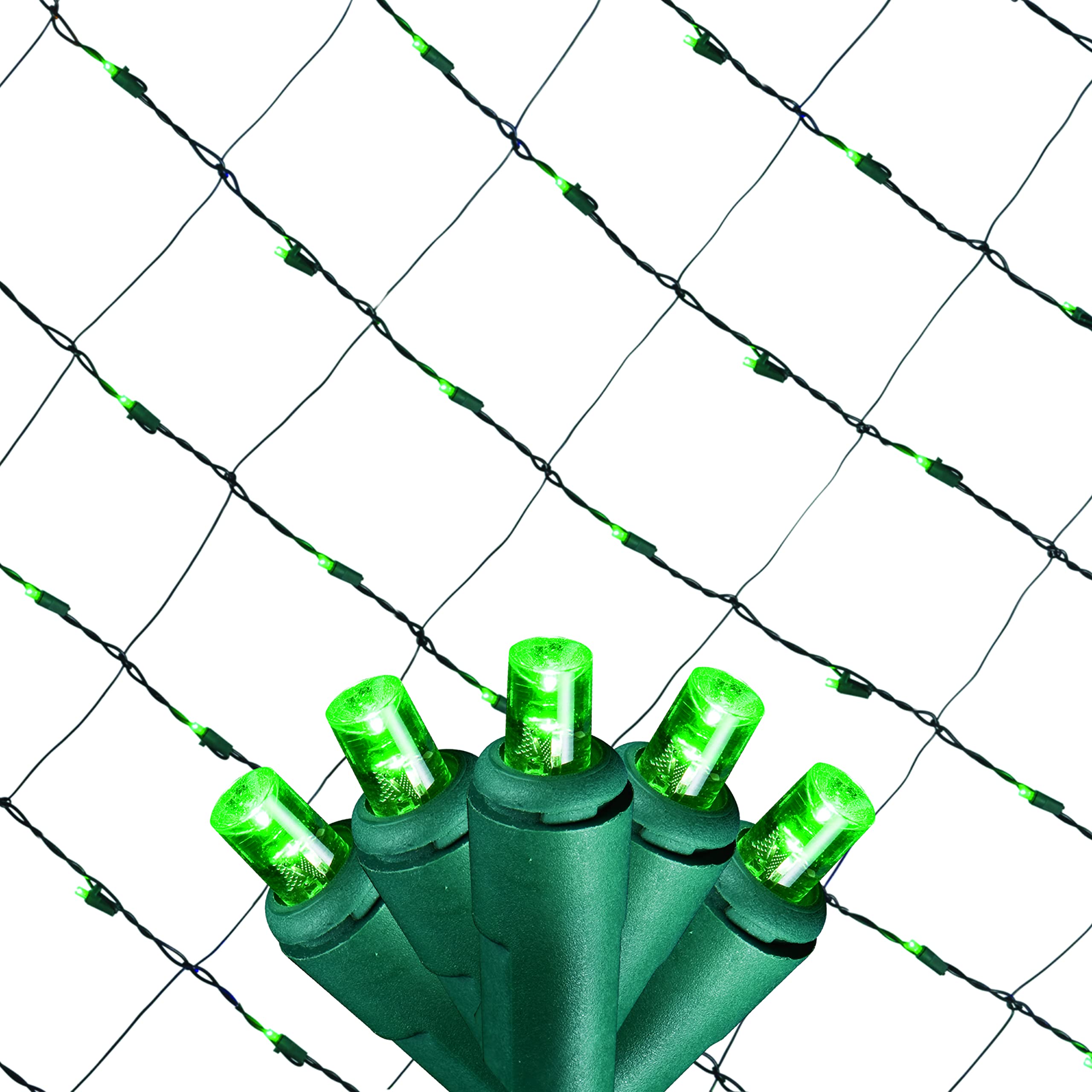 Tupkee Christmas Light Net – 150 Led Green Mesh Lights - 4 Ft X 6 Ft – Outdoor/Indoor – Net Lights For Bushes, Hedges Or Trees