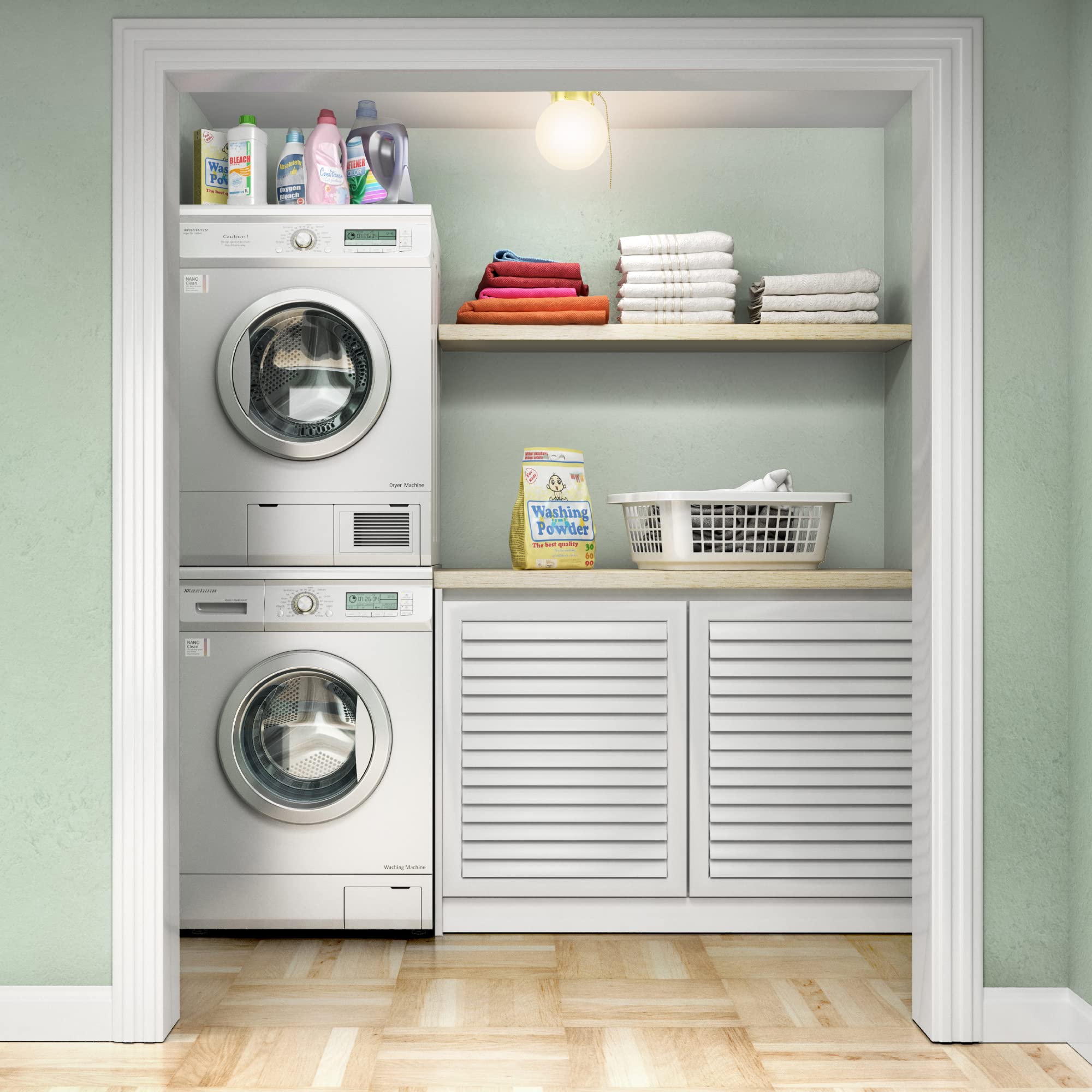 Ultralux 6in Utility LED Flush Mount Light Fixture, 500 Lumens, 3000K, Brushed Gold, 1-Pack, ETL-Certified, Alloy Steel