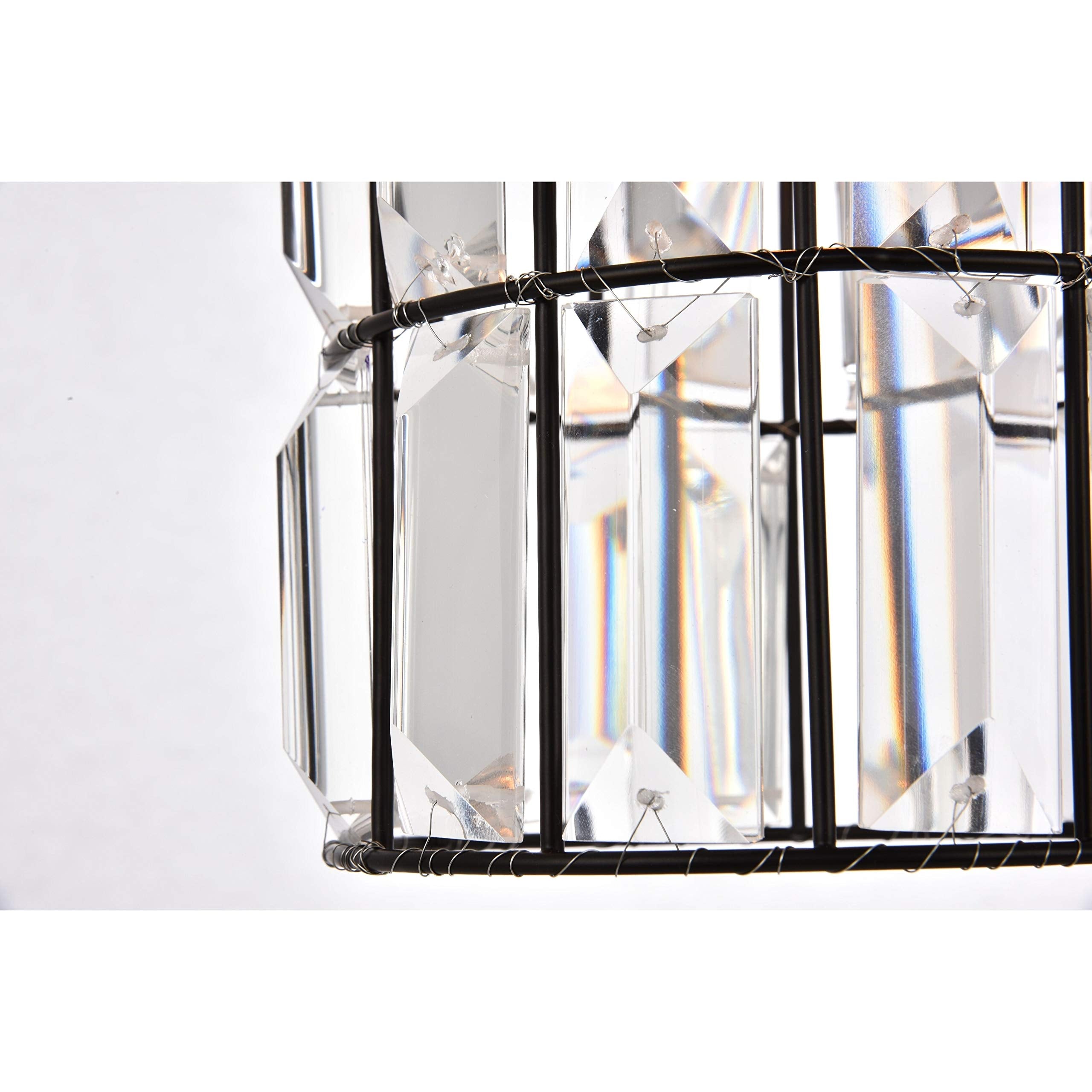 Elegant Lighting Pendant Light, Oil-Rubbed Bronze, Modern Design, 7.1&quot;W X 11.5&quot;H, Blair Collection