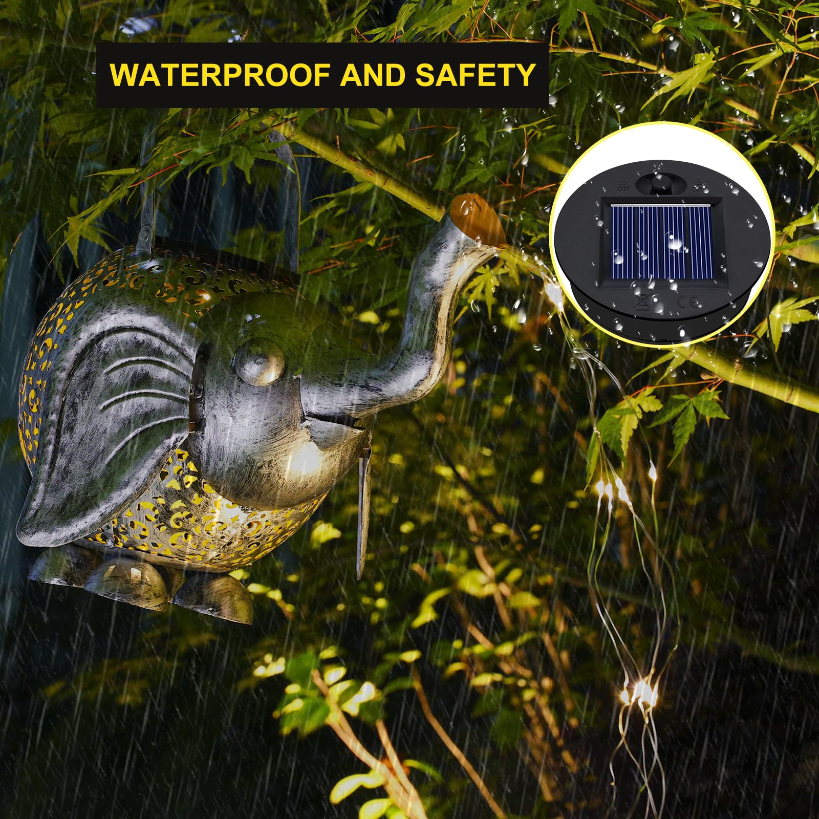 Znycye 2 Pack Solar Light Replacement Top(Top Size 2.76Inch, Bottom Size 2.36 Inch) Waterproof Solar Lanterns Replacement Top Fo