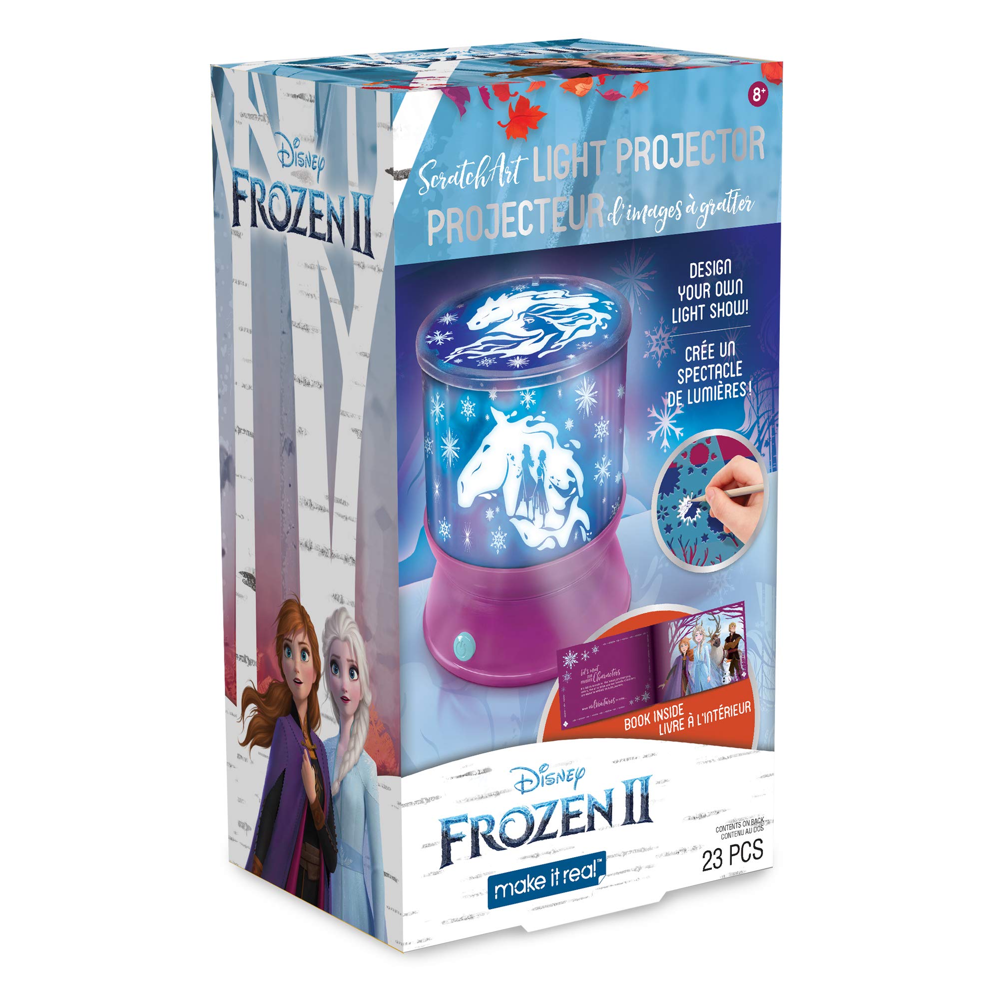 Make It Real Disney Frozen 2 Starlight Projector - DIY Ceiling Kit with Stencils & Film, Multicolor, Model 90011
