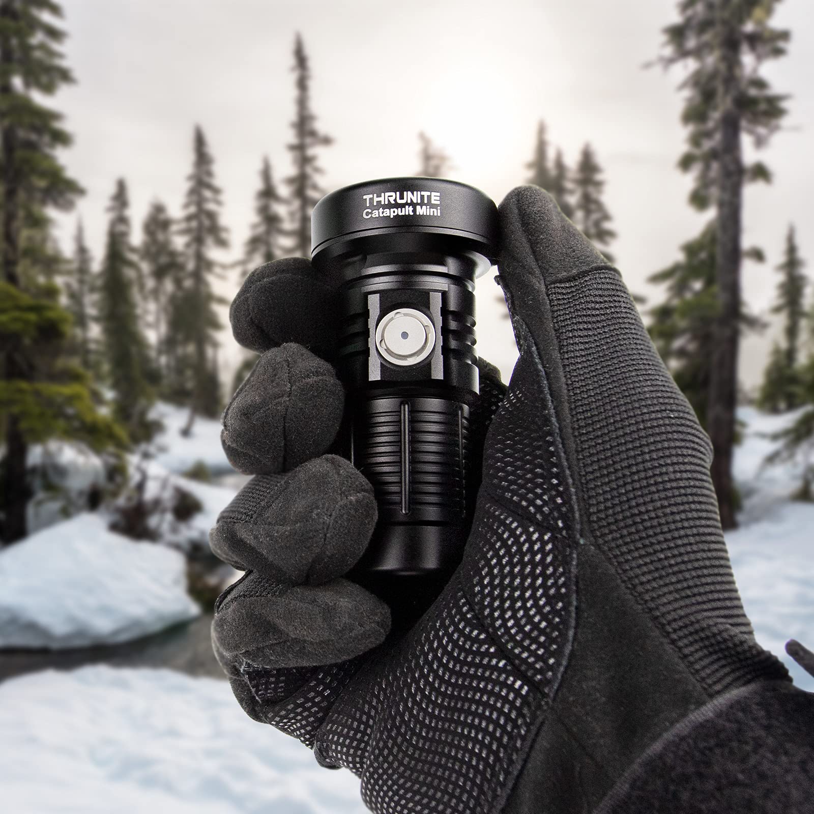 Thrunite Led Flashlight Rechargeable, Catapult Mini 598 Meters Long Throw, High 680 Lumens Searchlight For Law Enforcement, Sear