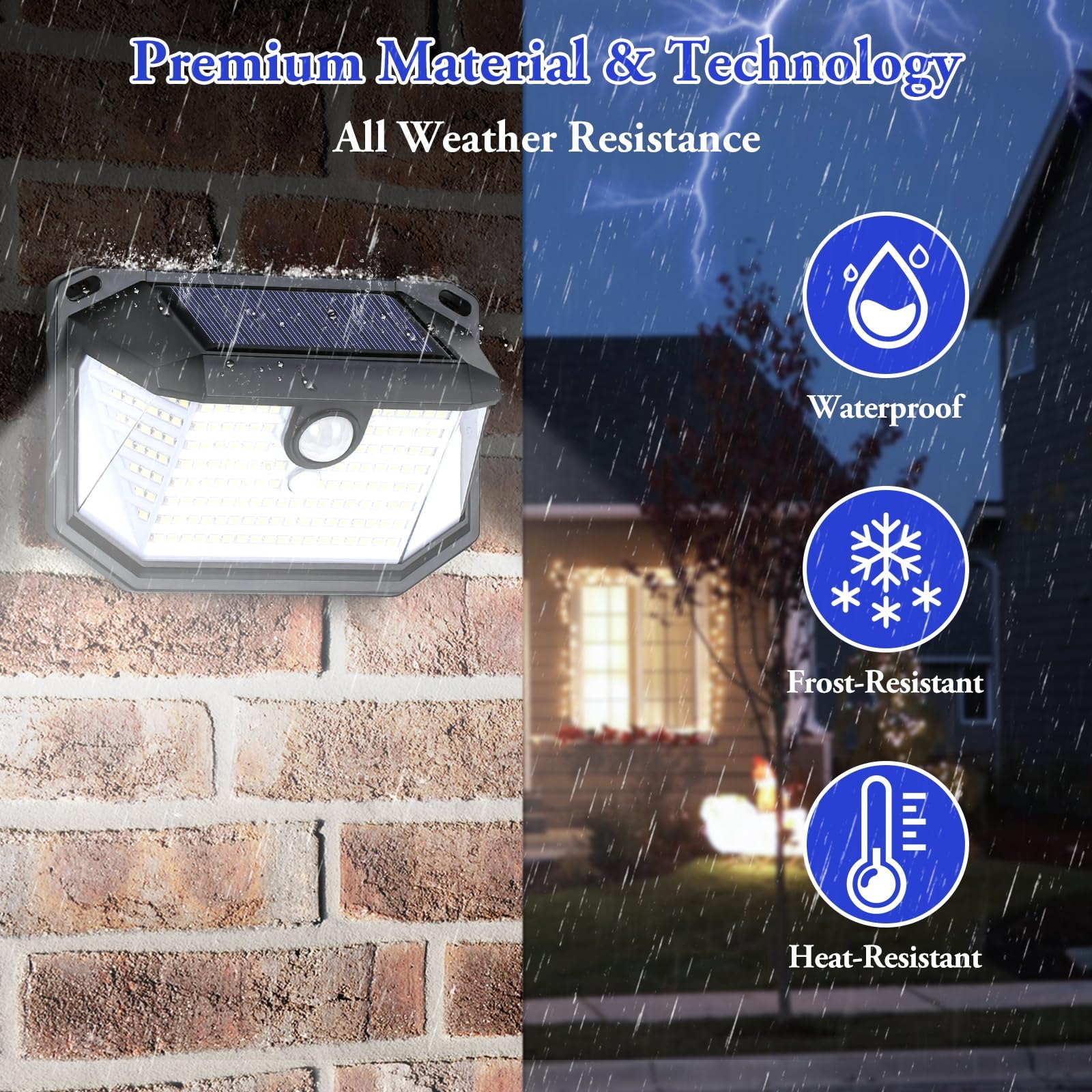 Solar Outdoor Lights, 8-Pack Super Bright 178 Leds Motion Sensor Wall Light With 270? Wide Angle & 3 Modes, Waterproof Solar Pow