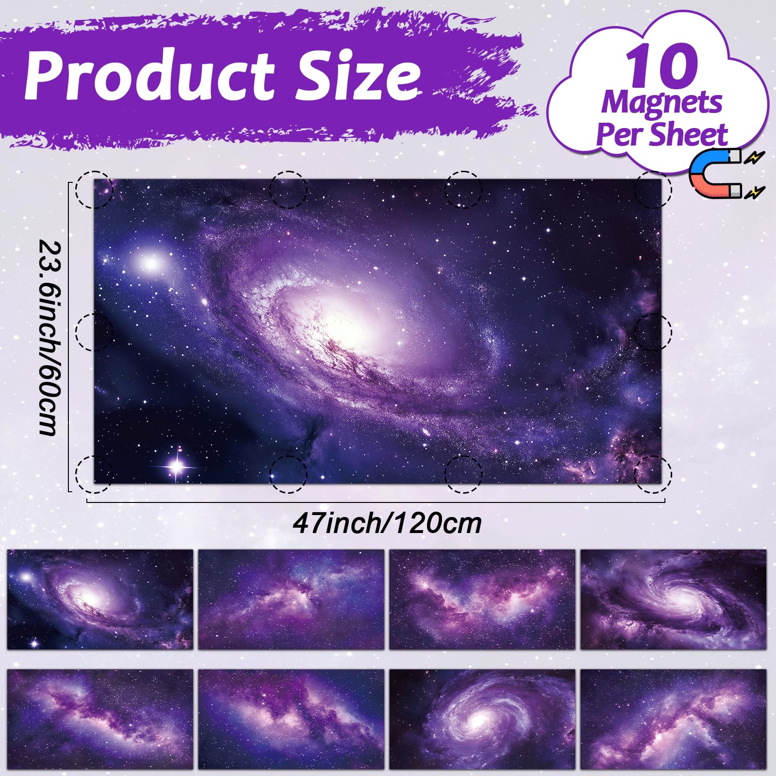 8 Pcs Fluorescent Light Covers With 80 Magnets Decorative For Classroom Ceiling Light 4 X 2 Feet Magnetic Light Cover Filter Eas