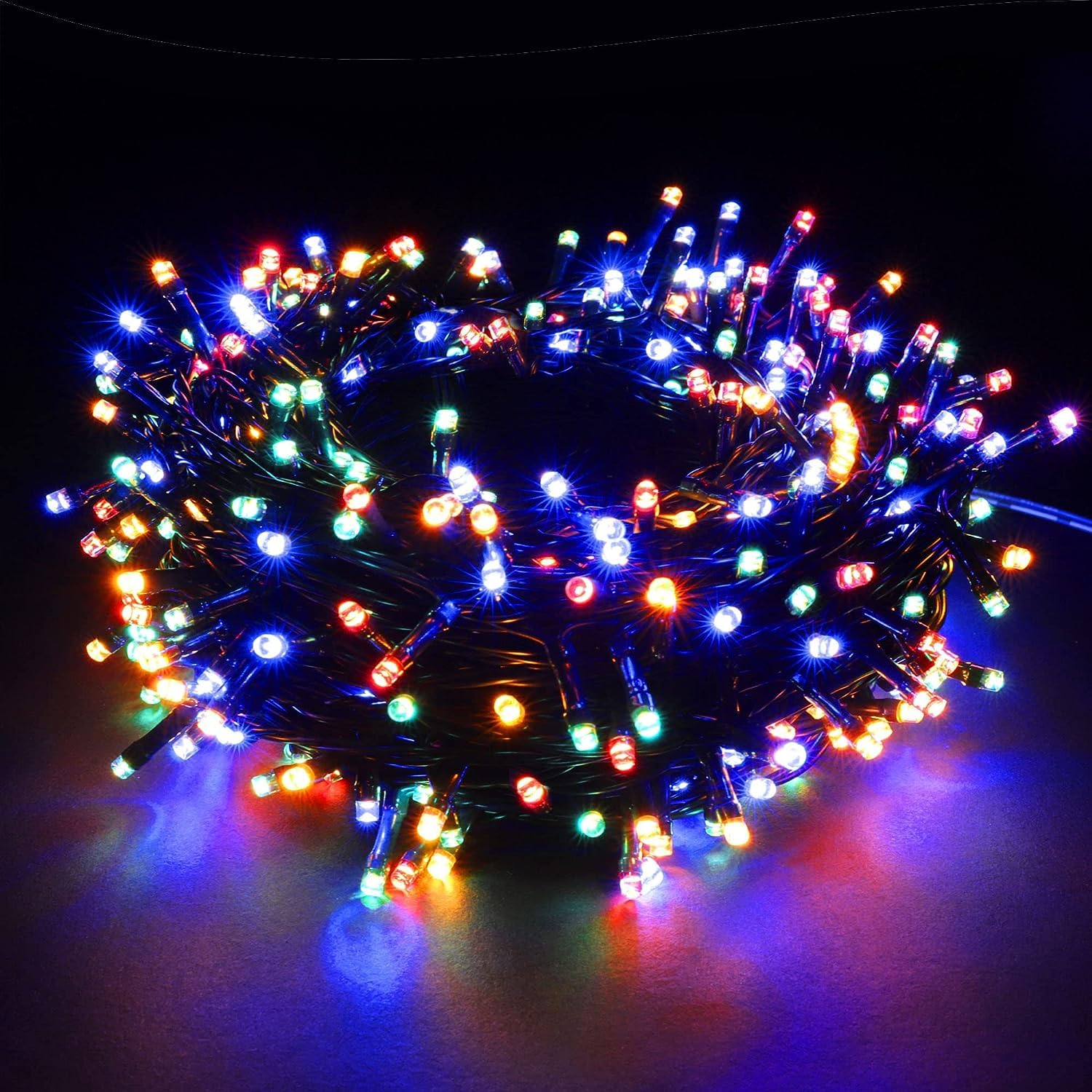 PMS 100-1000 LED Christmas Lights, Low Voltage Fairy String Lights with 8 Modes, Ideal for Xmax Tree, Garden, Home, Party, Hallo