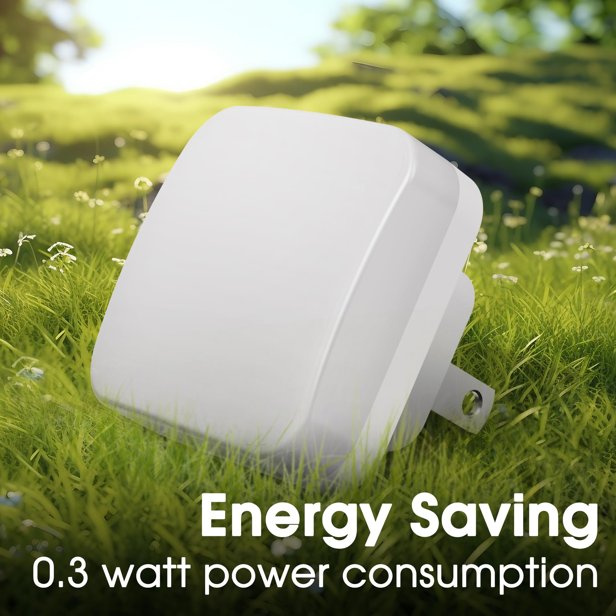 Briignite Red Night Lights Plug Into Wall, Nightlights With Light Sensor Dusk To Dawn, 0.3W Square Plug In Night Light For Kids,