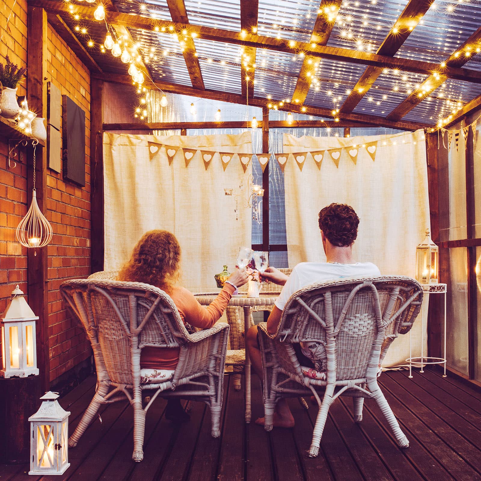 Riakrum 50 Pieces 10Ft 30 Valentine'S Day Led Fairy Lights Battery Operated Tiny Lights String Small String Lights For Jars Starry Waterproof String Lights For Diy Wedding Party (Warm White)