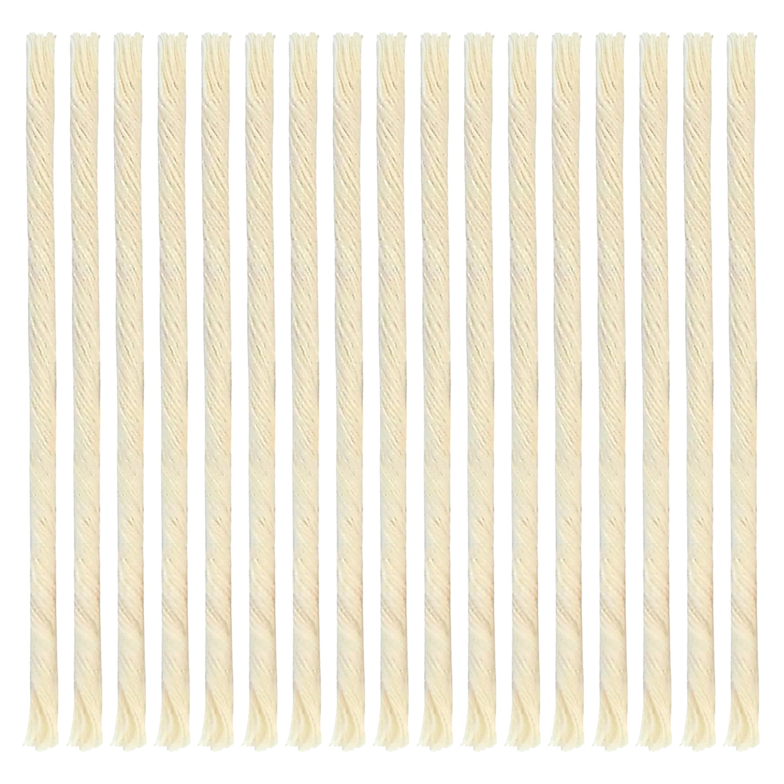 Ner Mitzvah Natural Smokeless Cotton Wicks – 50 Count (Approx.) 58 Ply Medium Thickness For Oil Cup Candle – Replacement Wicks