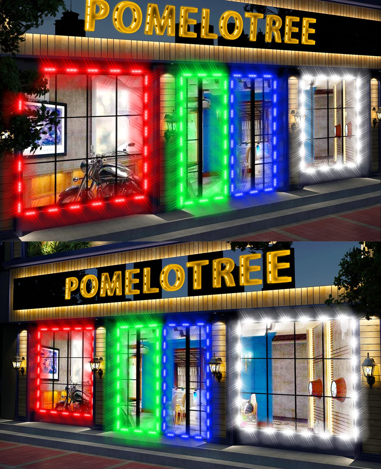 Led Window Lights Storefront Decorative Lights For Business 12V 5050 Advertising Signs Commercial Store Light Led Module 50Ft (5