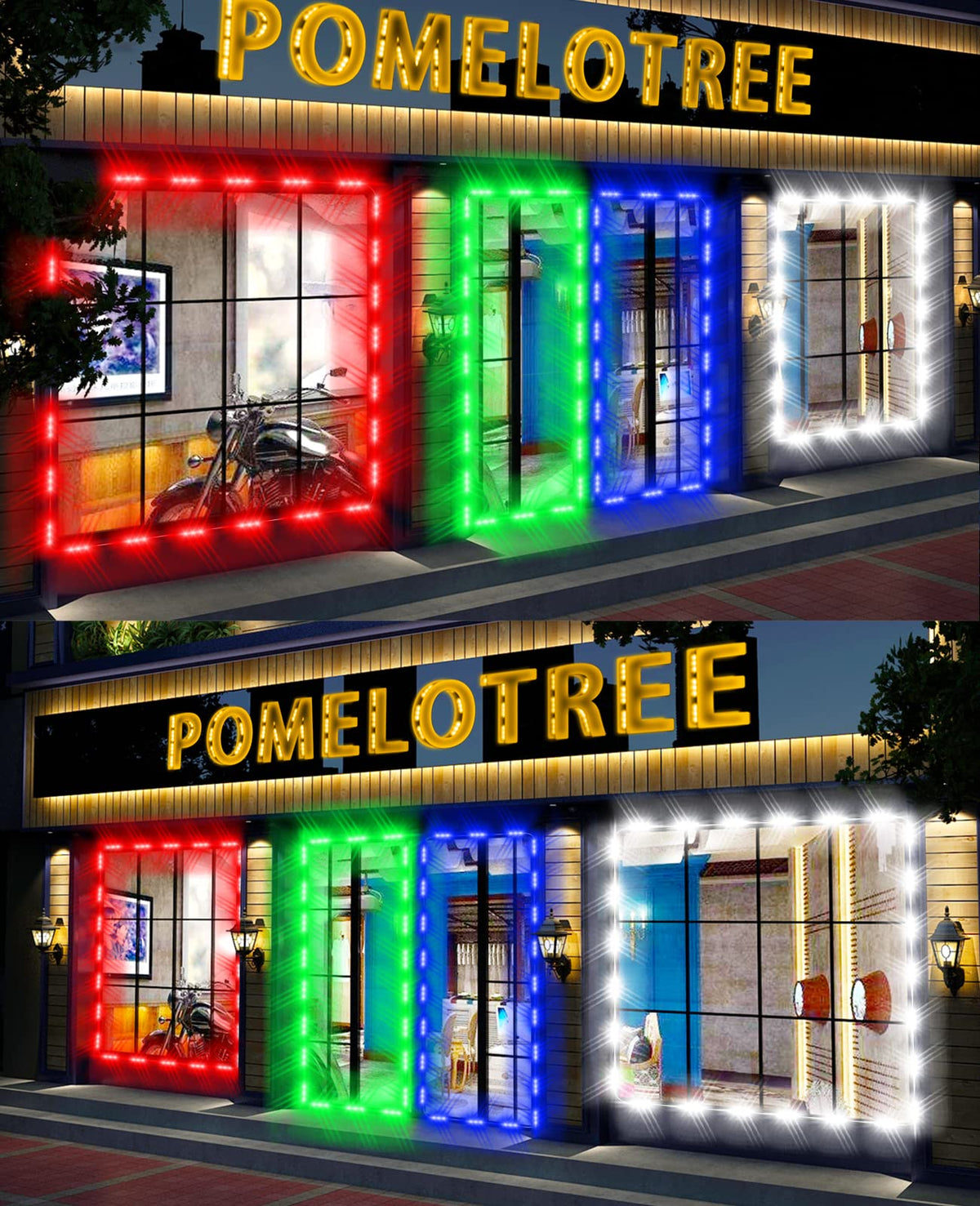 Storefront Led Light LED Window Lights Storefront Decorative Lights for Business 12V 5050 ...