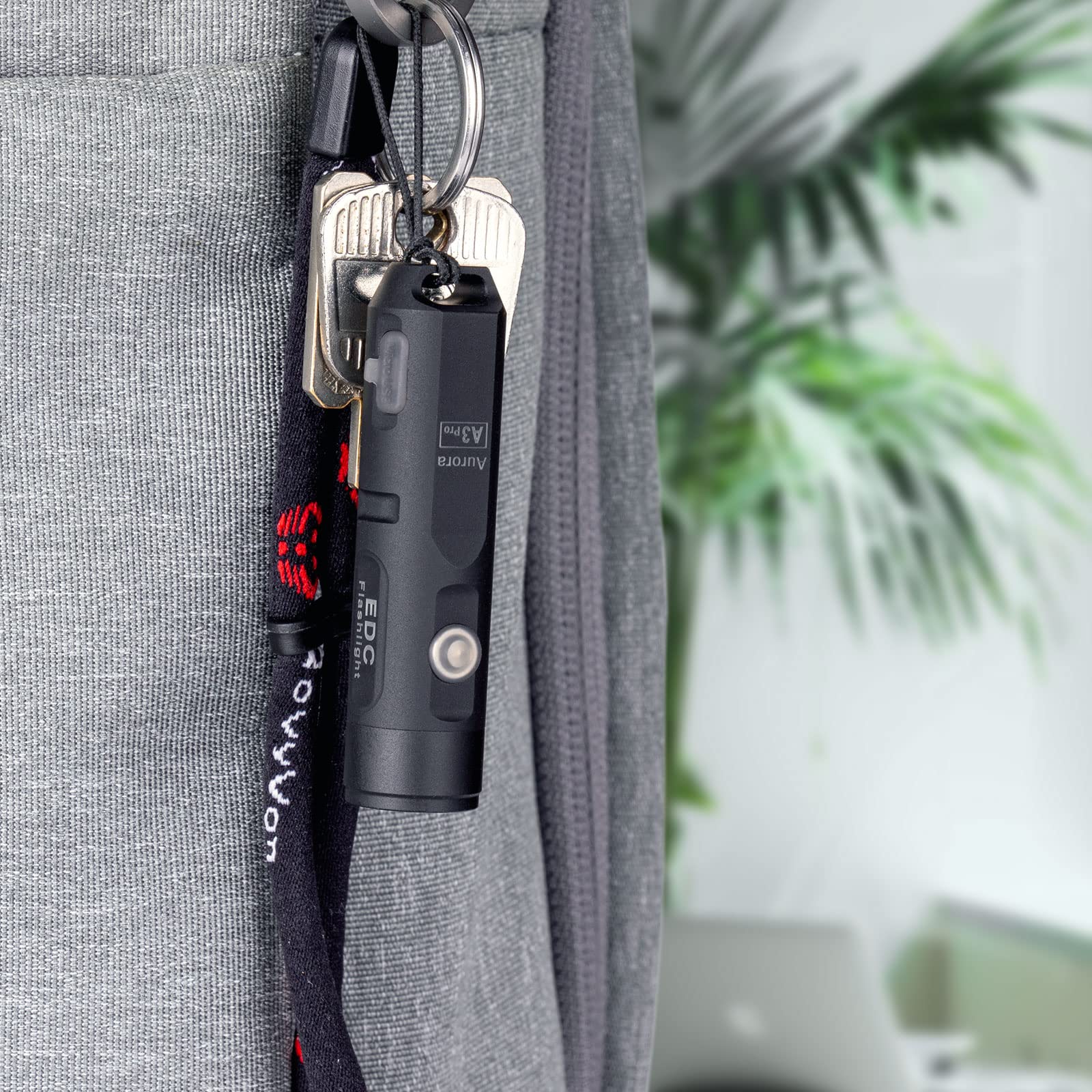 RovyVon Aurora A3 Pro EDC Flashlight, 700 Lumen, 5 Modes, Micro USB Rechargeable, Aluminum, Black