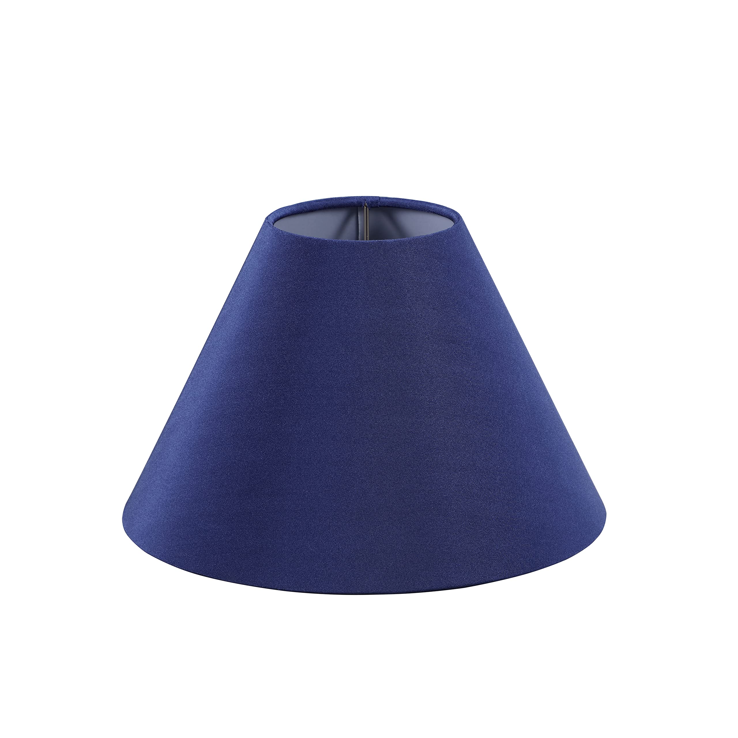 Aspen Creative 56033, Hardback Empire Transitional UNO Lamp Shade, Cobalt Blue, 4&quot; Top x 10&quot; Bottom x 7&quot; Slant, Slip UNO 33mm