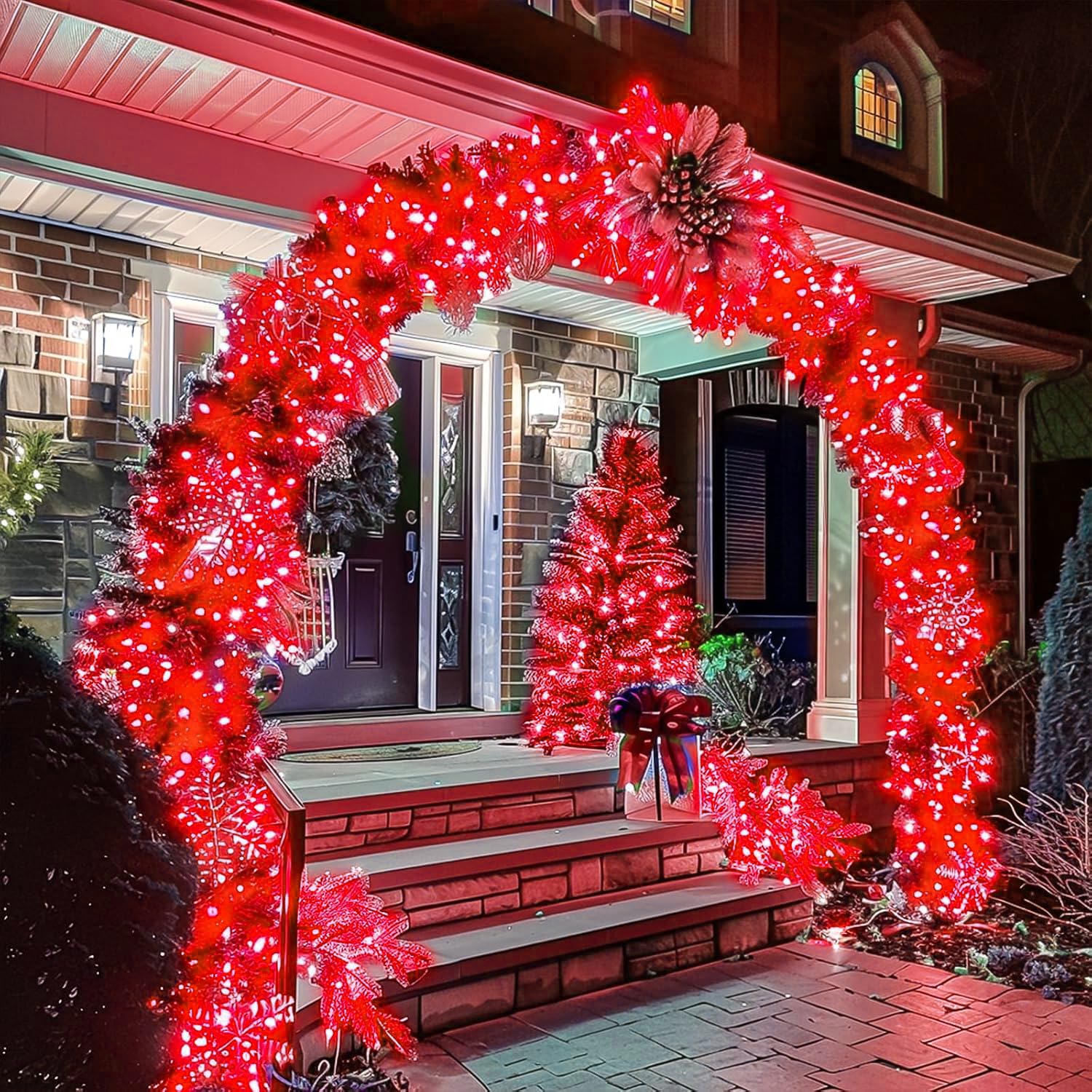 Wastroyal 70Ft Red String Lights  210 Led Waterproof Seasonal Fairy Lights With 8 Modes  Indoor Outdoor Decorative Lighting For Christmas  Valentine? Day  Wedding  Party  Garden