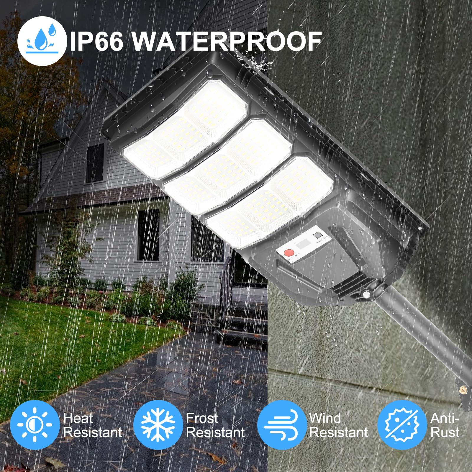 Solar Lights Outdoor Waterproof Ip66: 2 Pack Solar Flood Lights Outdoor Motion Sensor 6500K Outside Security Light Dusk To Dawn