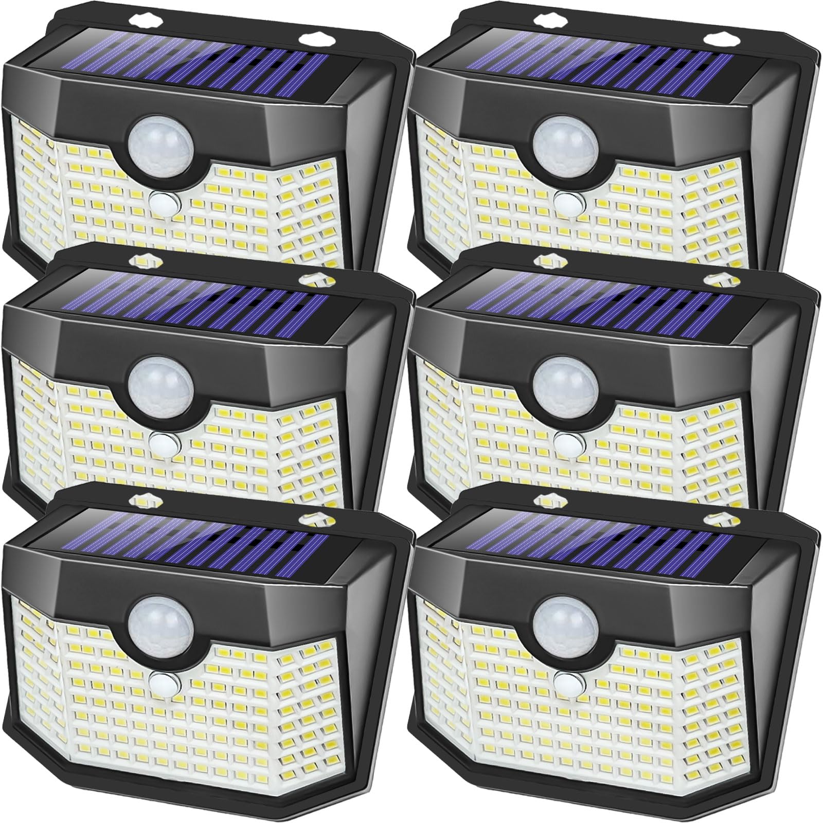 Aootek Motion Sensor Outdoor Lights 6 Packs,Solar Lights Outdoor with 3 Lighting Modes,Solar Lights Outdoor Waterproof for Garde