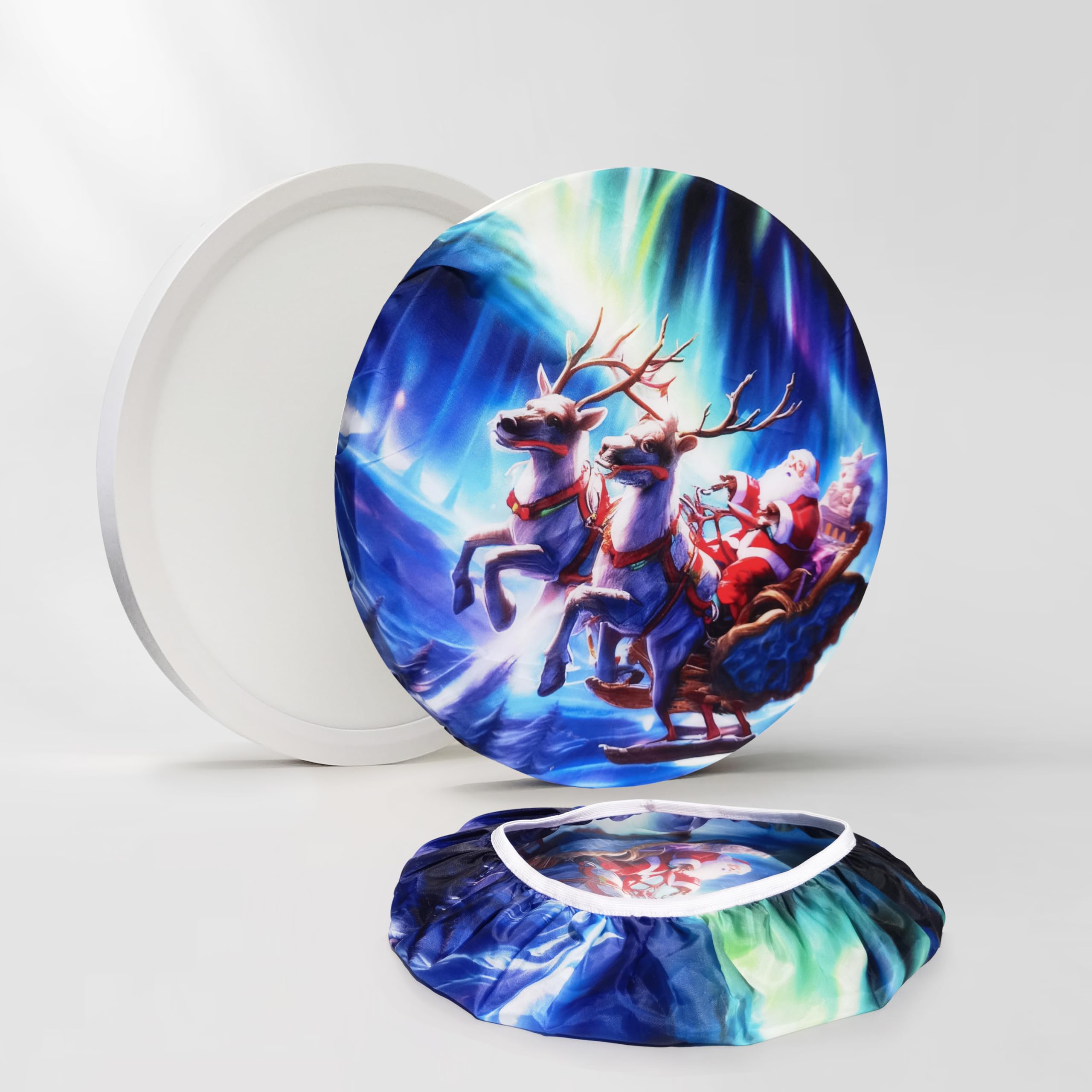 Casazen Christmas Lights Cover, 12'' Ceiling Light Cover, 4 Pcs Fabric Light Fixture Cover, Filters For Bedroom, Kitchen, Hallwa