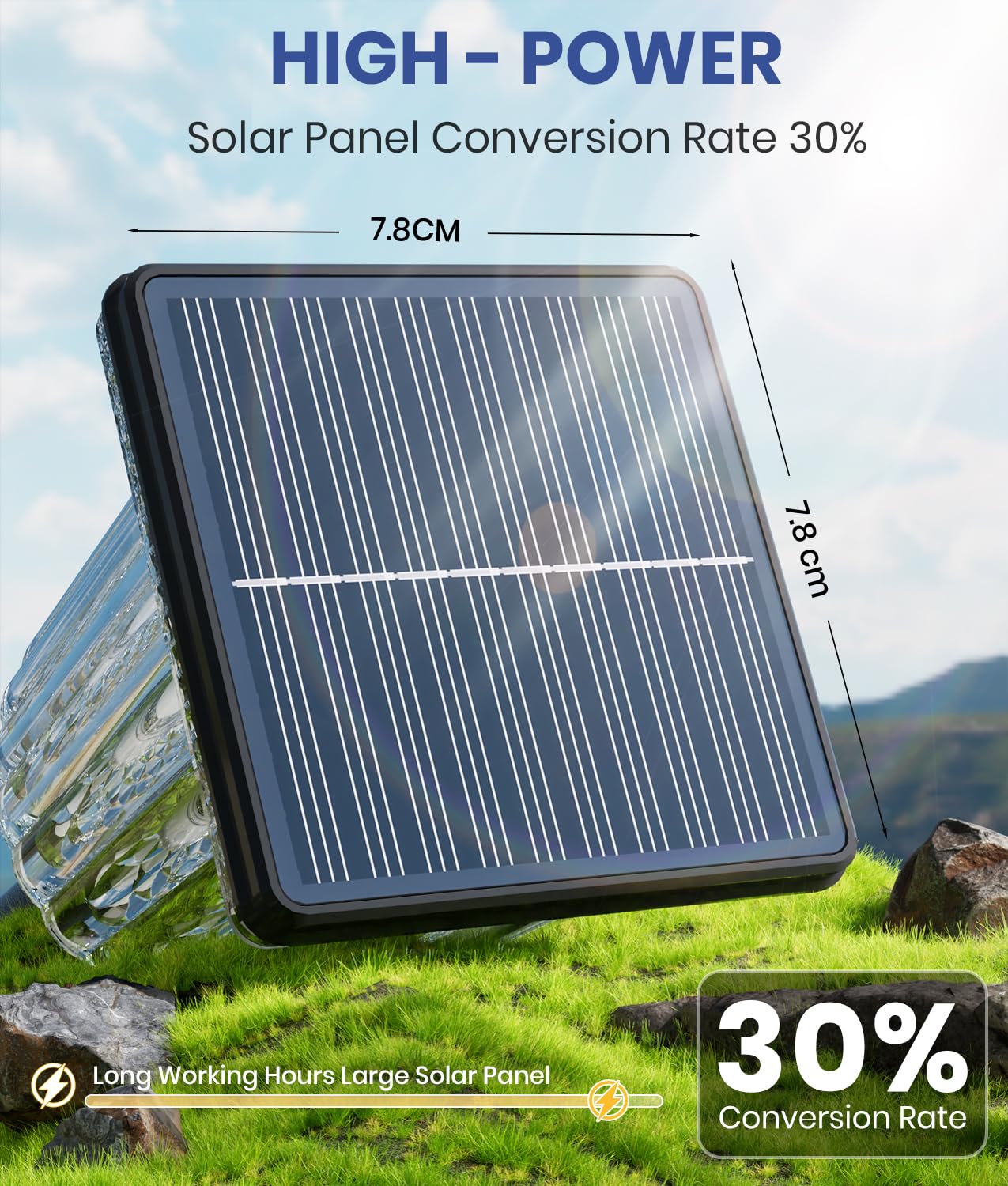 ALFIOT Solar Path Lights, Waterproof IP65, Adjustable Warm & Cool White, 6 Pack, Obsidian Black, Durable ABS Material for Outdoor Landscape