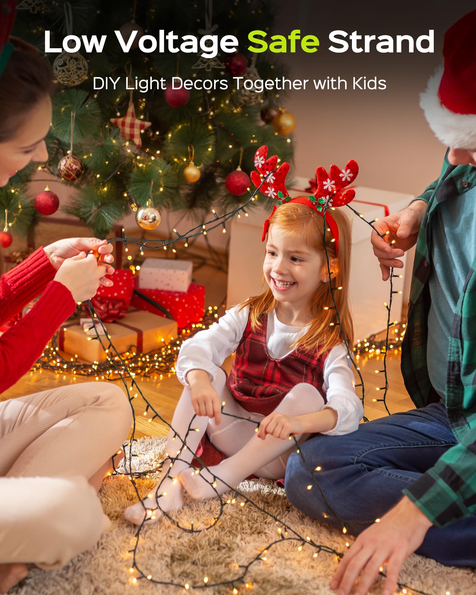 Super Long 500 Led 178Ft Christmas Lights, Bright Bubble Led Christmas Tree Lights W/ 8 Modes & Memory, 2024 Upgraded Twinkle Le